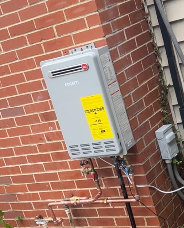 FOGATTI Tankless Water Heater Natural Gas Indoor On Demand CSA Certified | Max 5.1 GPM 120,000 BTU Instant Water Heater Whole House 2-4 outlets points +/-1F Water Servo Precision Smart Digital Display customer photo 1