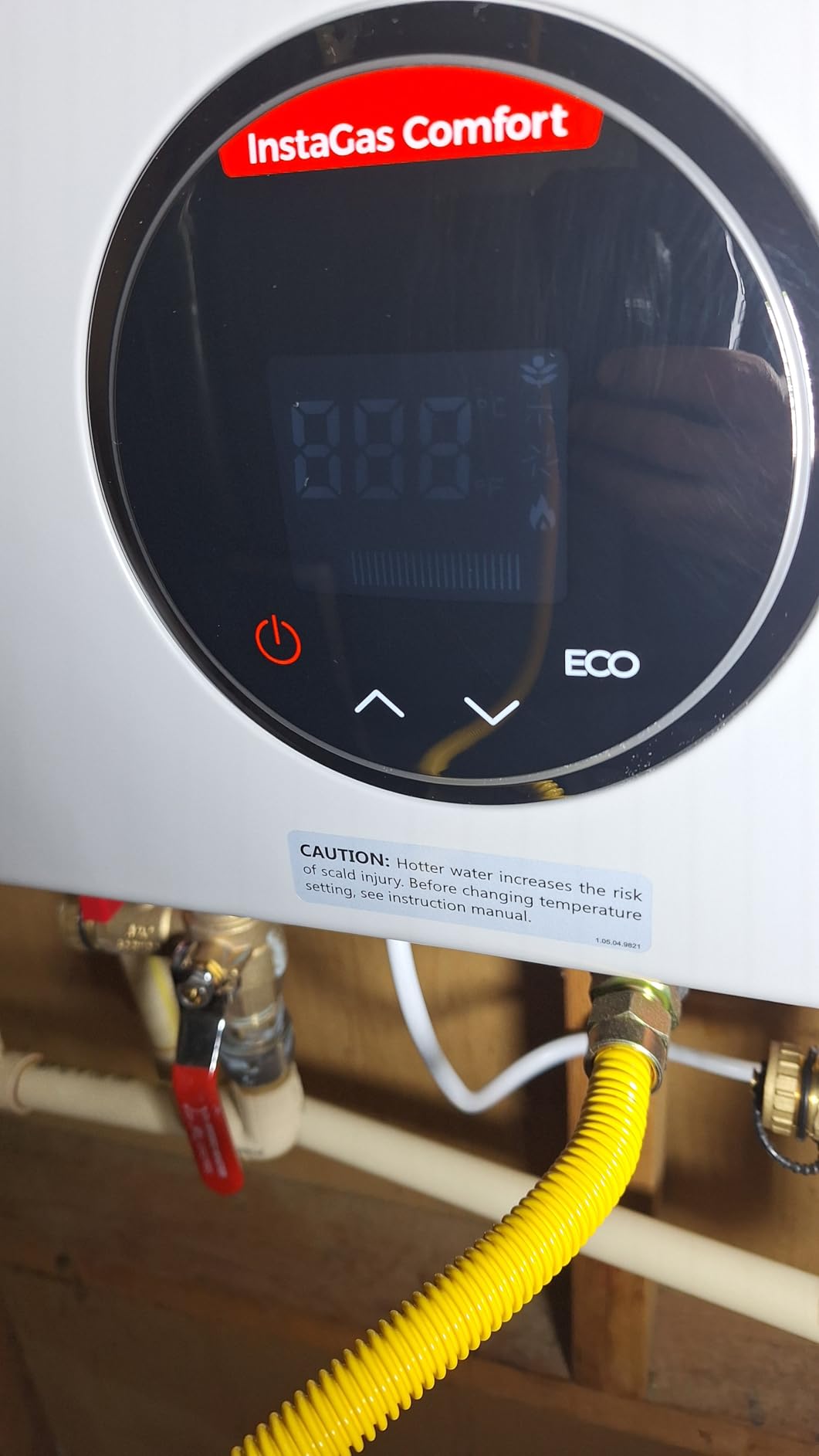 FOGATTI Tankless Water Heater Natural Gas Indoor On Demand CSA Certified | Max 5.1 GPM 120,000 BTU Instant Water Heater Whole House 2-4 outlets points +/-1F Water Servo Precision Smart Digital Display customer photo 2