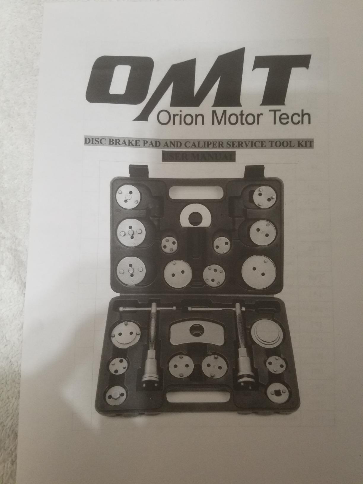 OMT 35pc Disc Brake Caliper Compression Tool Kit for Brake Pad Replacement | Tough AISI 1045 40Cr Steel; Magnetic Thrust Bolts; Piston Wind Back Compressor for Mechanics; Fits Most Vehicles customer photo 1