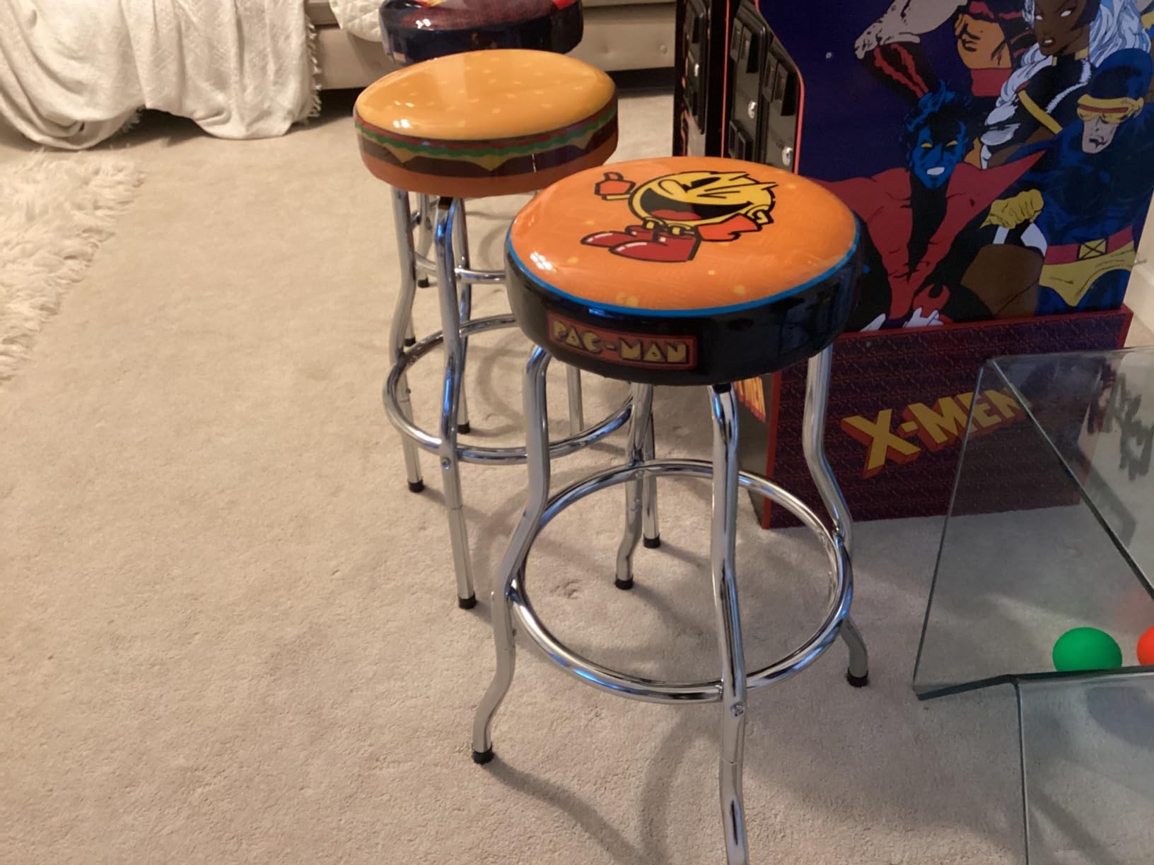 ARCADE1UP Officially Licensed Adjustable Stool with Chrome-Plated Steel Frame and High-Density Foam Padding for Supreme Gaming Comfort (Galaga) customer photo 2