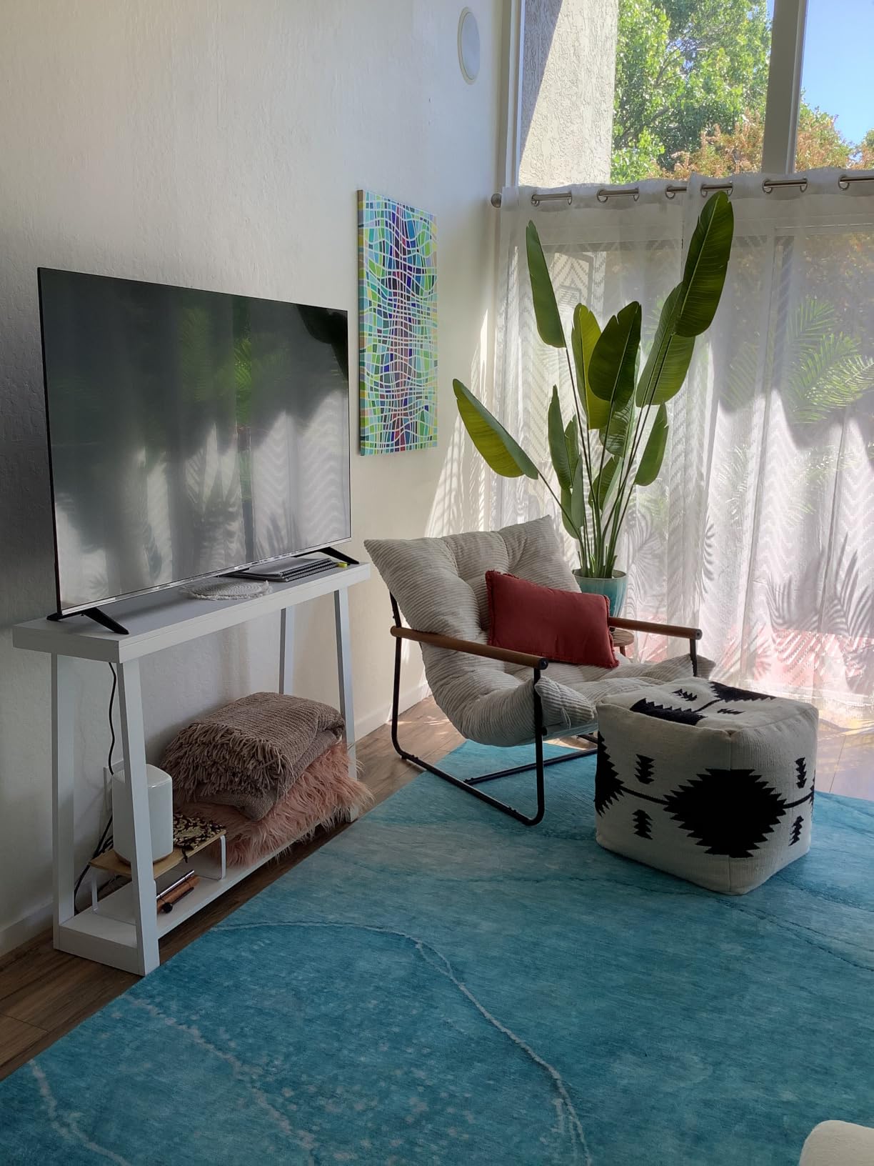 Lifelike Bird of Paradise Artificial Plant, 6ft Faux Banana Leaf Tree with 13 Trunks - Perfect Indoor Silk Floor Plant for Home Decor in Living Room, Office, and Bedroom customer photo 1