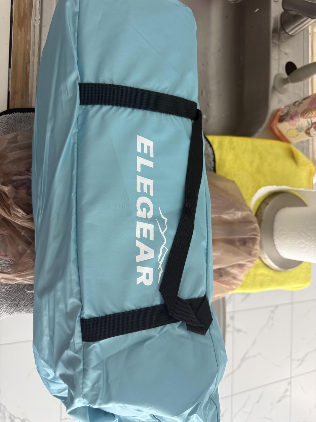Elegear CumbreX Beach Tent Sun Shelter with Canopy, 4-5 Person, Sky Blue | UPF 50+ UV Protection, Easy Setup, Portable & Lightweight, Double Silver Coating, Pop Up Sun Shade Shelter, Beach Cabana customer photo 2