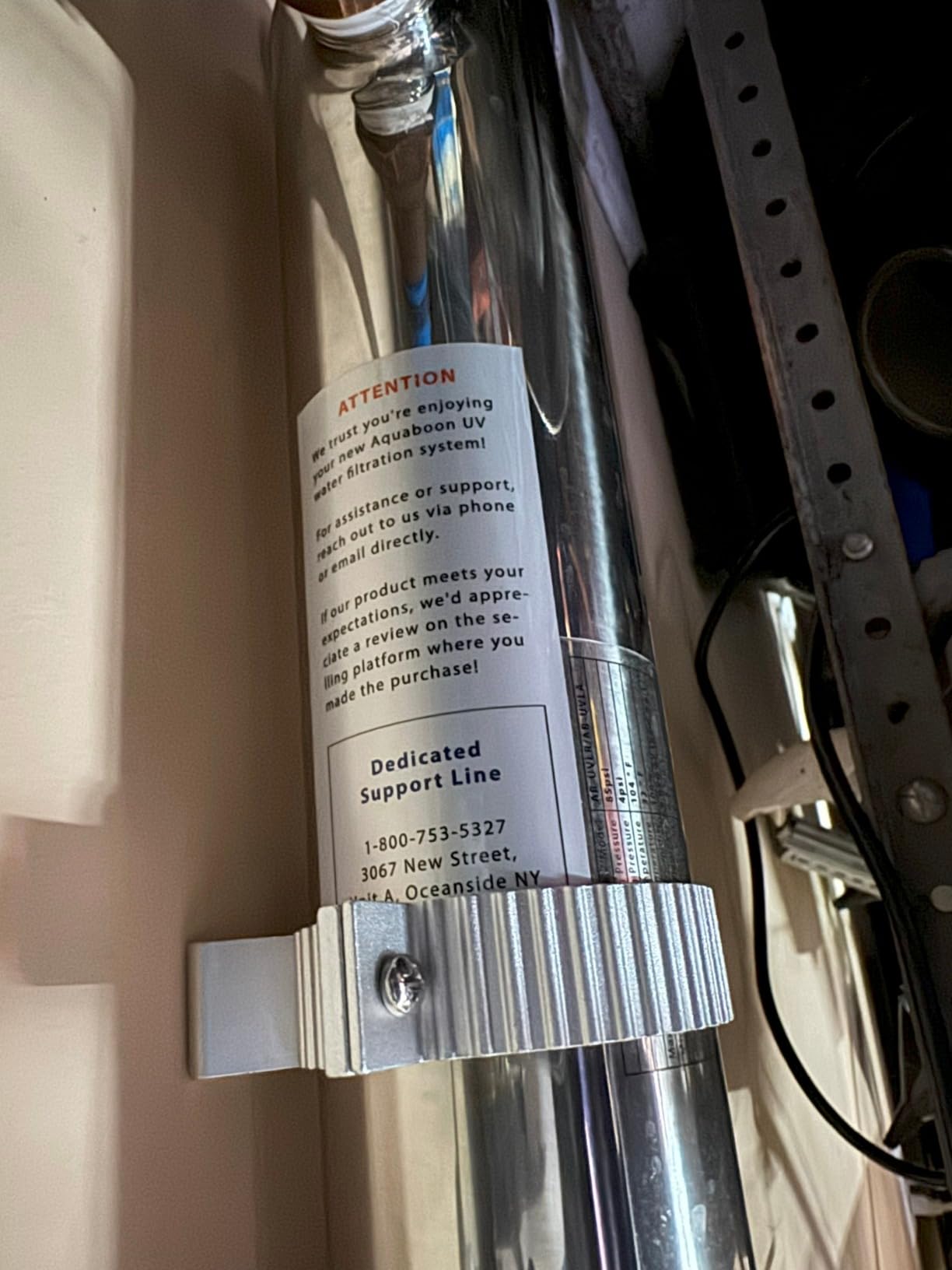 UV Water Purification System 55W, 12 GPM - UV Water Filter with Smart Flow Sensor Switch - Whole House UV Water Purifier Ensuring Water Purity - UV Light for Well & City Water + 1 Extra Lamp customer photo 2