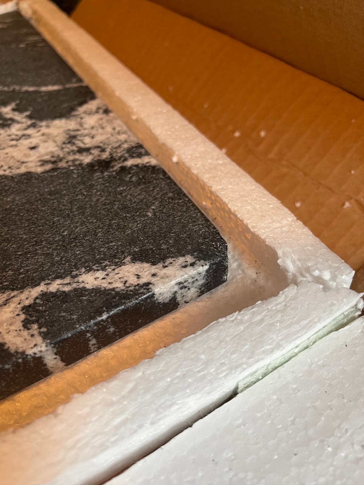 Marble Stone Cutting Board For Kitchen, 20x16 Inch White Large Marble Pastry Board With Non-Slip Feet For Baking, Cheese, Charcuterie, Chocolate customer photo 2