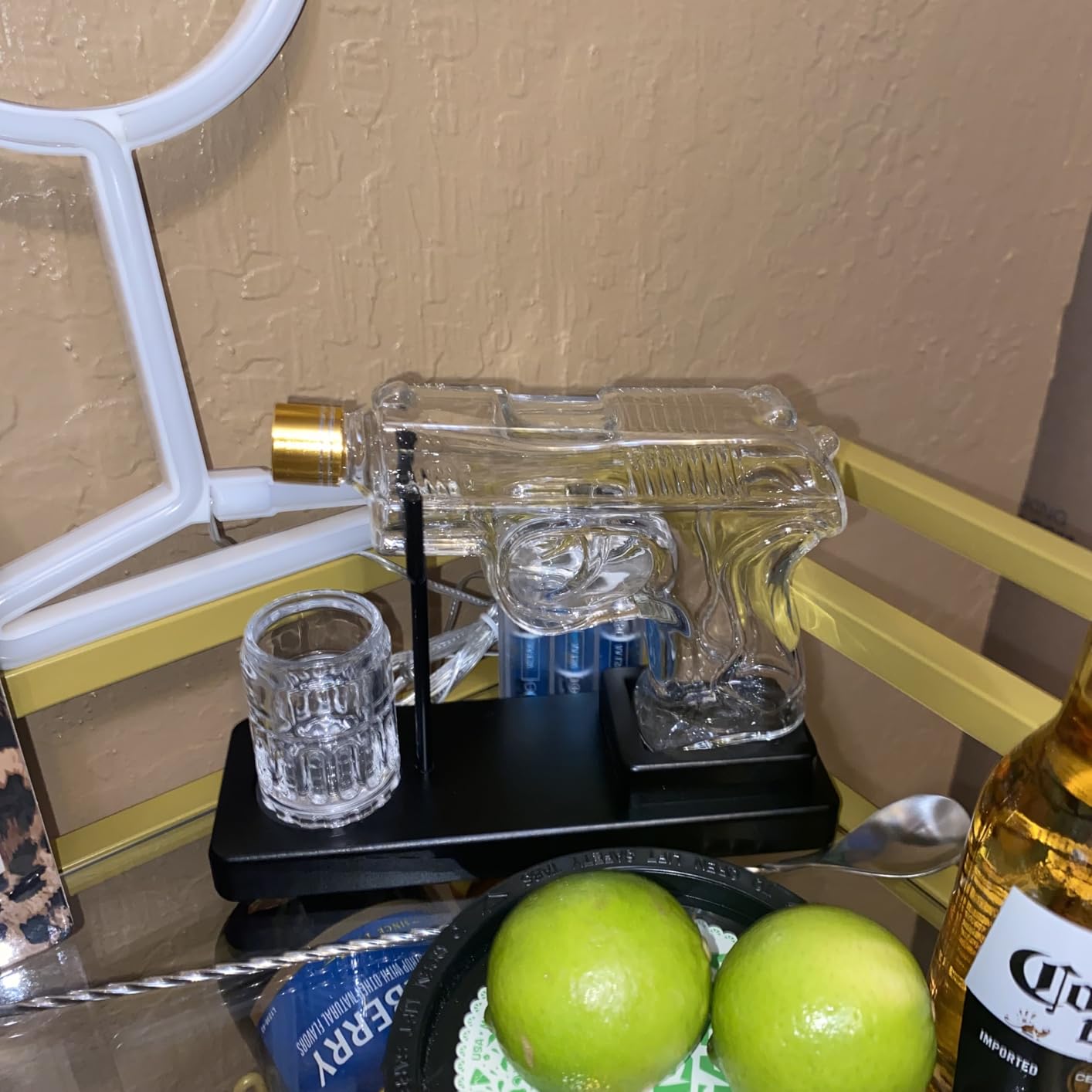 Kollea Novelty Whiskey Decanter Gift Set with Shot Glass | Handcrafted Glass Decanter with Wooden Stand, Luxury Gift Box, Unique Options for Men, Dad, Husband, and Military Enthusiasts customer photo 1