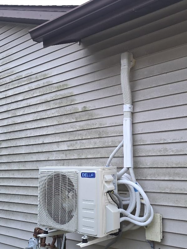 DELLA Hyper Heat Lower as -13℉ 12,000 BTU WiFi Mini Split,Work with Alexa,Energy Star 115V 23 SEER2,Cools Up to 550 Sq. Ft,Inverter AC with 1 Ton Pre-Charged Heat Pump & 16.4ft Installation Kits customer photo 1