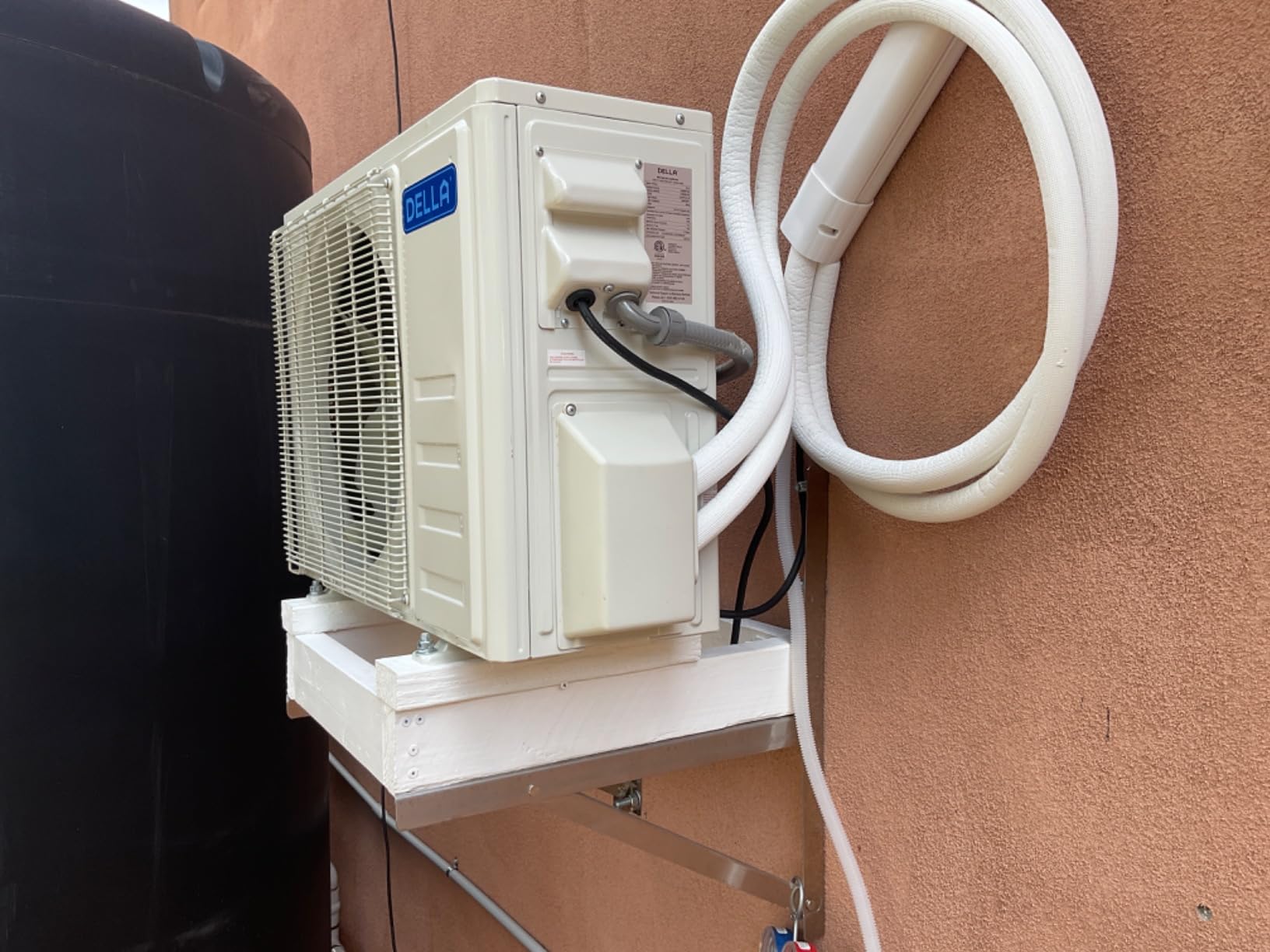 DELLA 12000 BTU Mini Split AC with Soft Airflow, 24 SEER2 230V, Hyper Heat to -13°F, Energy Star, Heat Pump, Up to 550 Sq. Ft, Smart WiFi Alexa Control, 1 Ton Ductless Inverter System, 16.4ft Kit customer photo 2