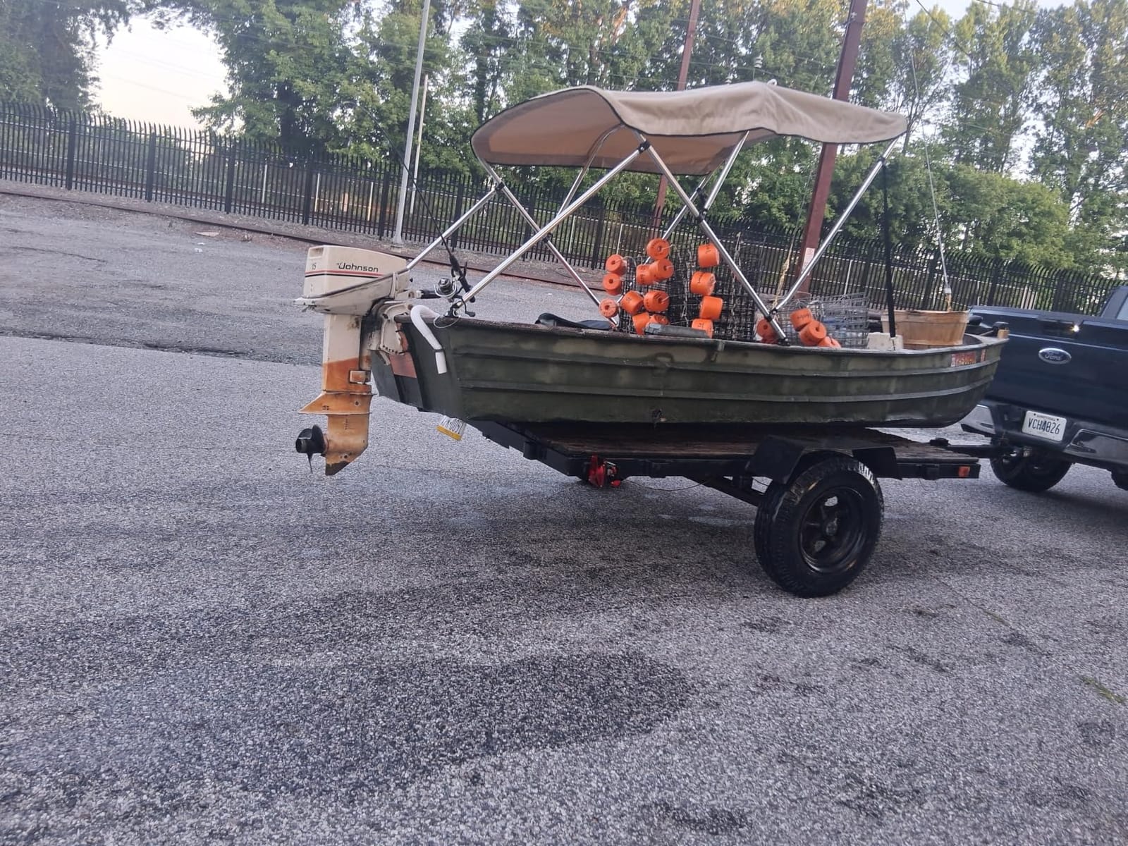 KEMIMOTO Bimini Top for Boat, Bimini Tops Cover 600D Marine Grade Canvas Boat Canopy with 6ft Length 54 in - 96 in Width 46 in Height, Includes Mounting Hardware, Straps Rear Support Poles customer photo 1