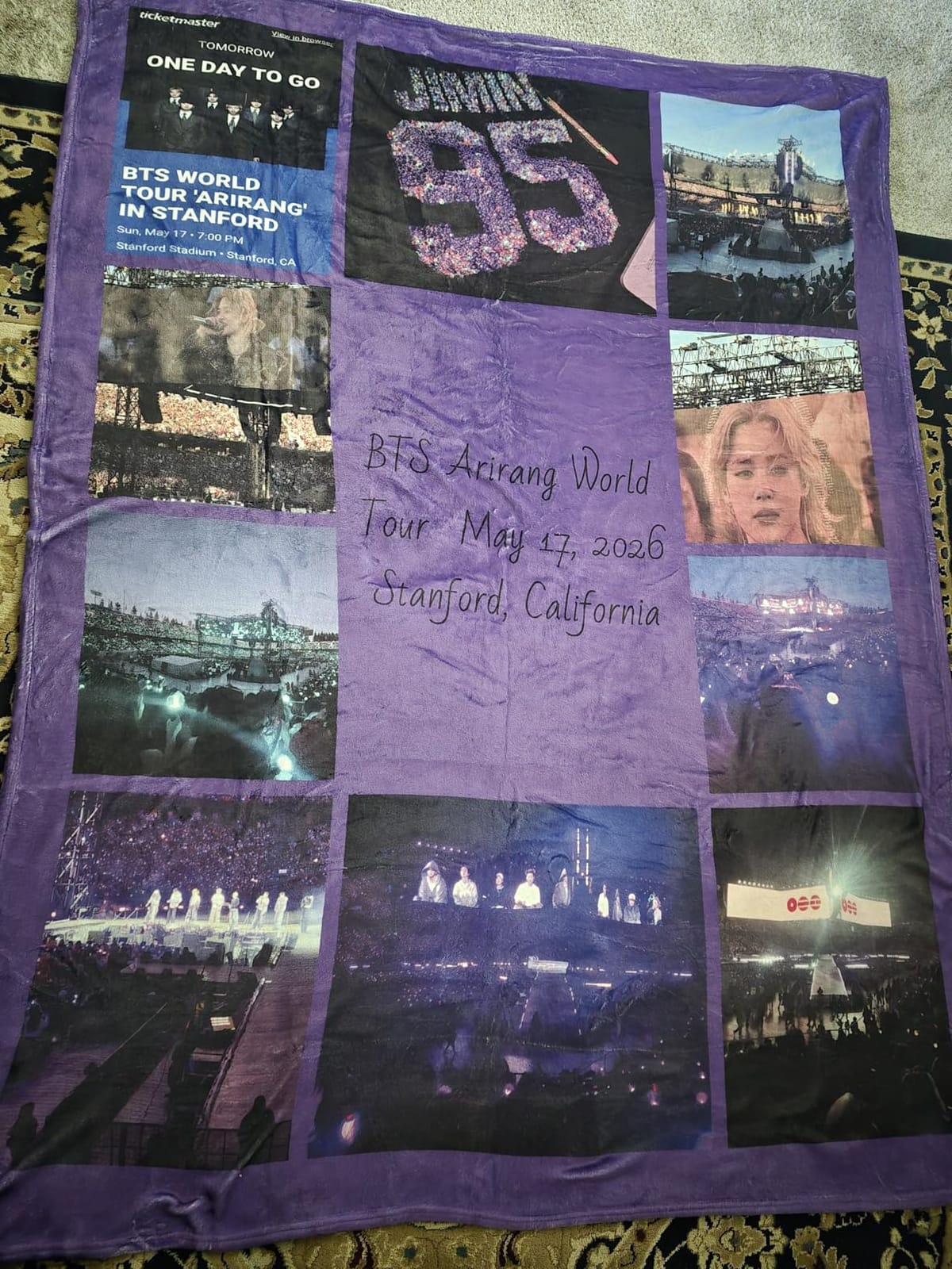 Printwoo Custom Blanket with Picture Text Customized Throw Personalized, Customizable, Photo Blankets Customize Gifts for Mom, Dad, Couple, Girlfriend, Boyfriend, Wife, Husband customer photo 1