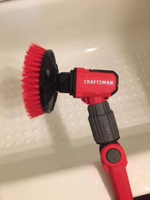 CRAFTSMAN V20 Cordless 2-in-1 Power Scrubber Kit, Multi-Purpose, Includes Bristle Brush, 2Ah Battery, V20 Battery Charger, and 60.5 in. Telescoping Pole (CMCPS520D1) customer photo 1