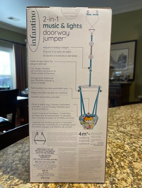 Infantino 2-in-1 Music & Lights Fox Doorway Jumper, 4+ Months customer photo 1