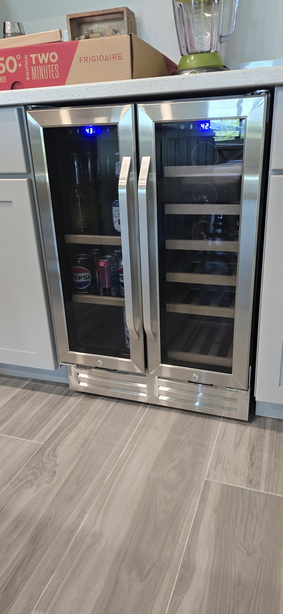 Velivi 24'' Drawer Fridge Under Counter Beverage Refrigerator with Wheels | Outdoor for Patio, Stainless Steel Weather-Proof, Freestanding or Built-In Installation, Ideal for Home and Commercial Use customer photo 1