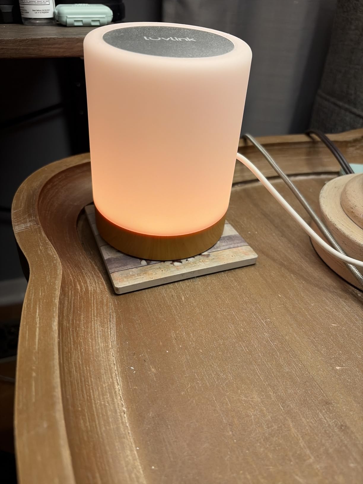 LuvLink Friendship Lamps No Subscription WiFi Touch Lamp for Long Distance Relationships, Couples, Friends & Family - Gift Ready (Set of Two) customer photo 1