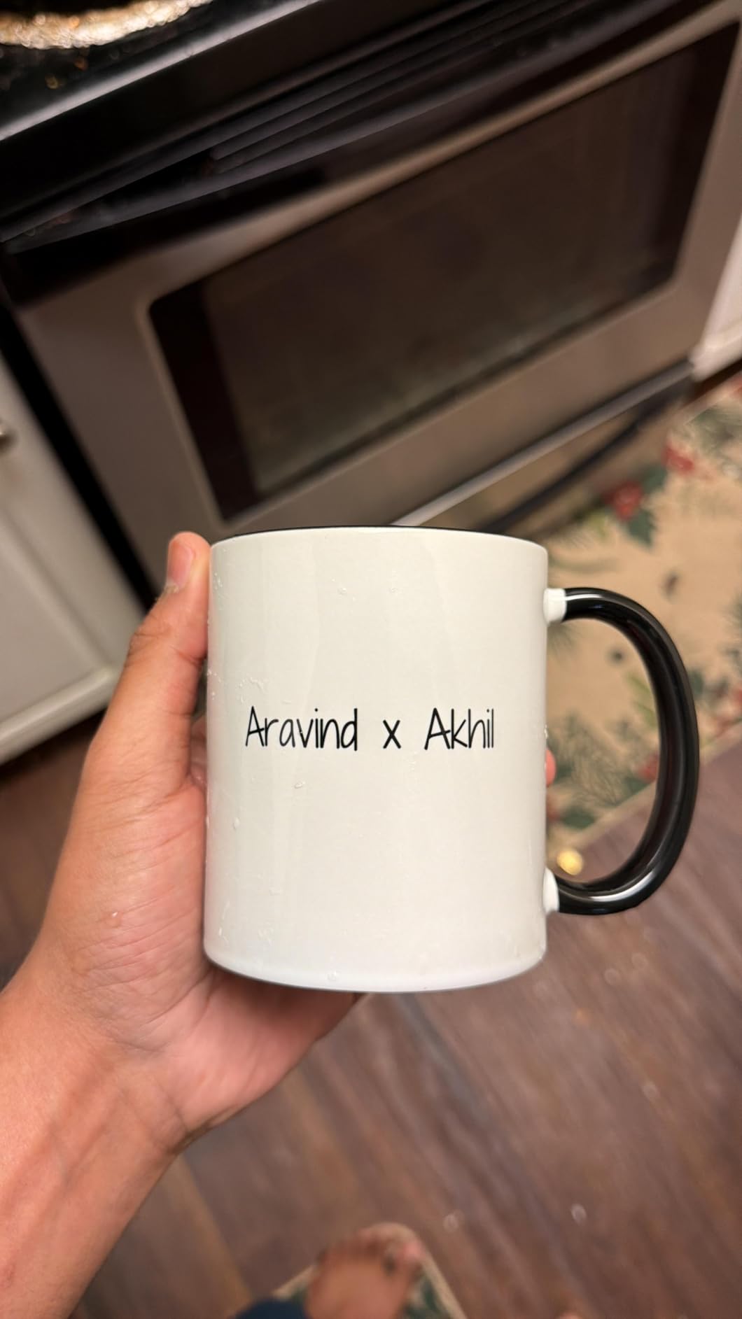 Personalized Coffee Mug, Custom Picture Text or Logo Ceramic Mug, Customized Gift for Men & Women, Taza Personalizada with Photo and Words, Customizable 11 Oz Tea Cup | White customer photo 1