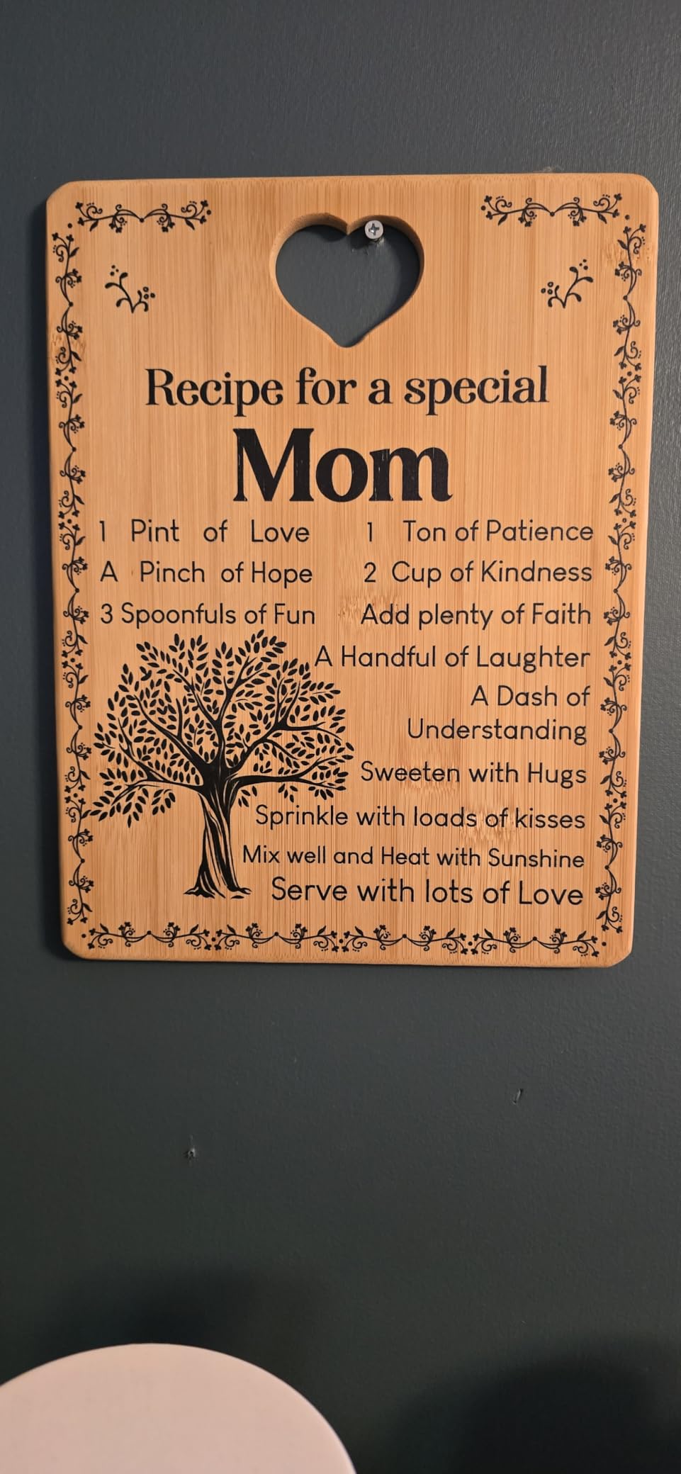 Birthday Gifts for Mom, 'Recipe for a Special Mom' Cutting Board Set | 4-Piece Engraved Bamboo Mom Mother Mommy Cutting Board Set from Daughter or Son for Birthdays, Christmas, Mother's Day customer photo 2