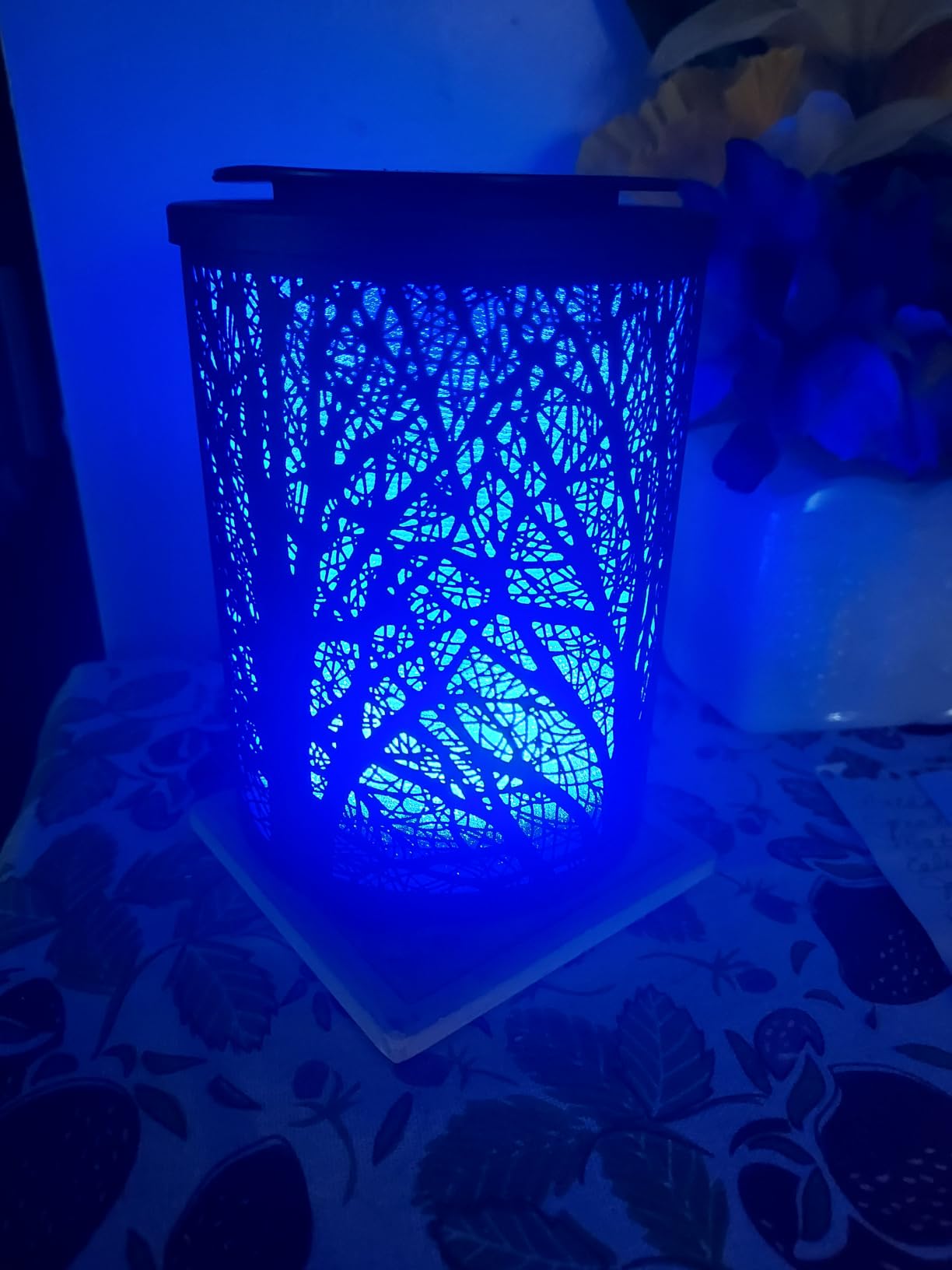 Leyoue Electric Wax Melt Warmer PTC Heating Plate with 7 Colors LED Changing Light Wax Warmer Fragrance Warmer for Home Office Gifts & Decor(Black Forest) customer photo 1