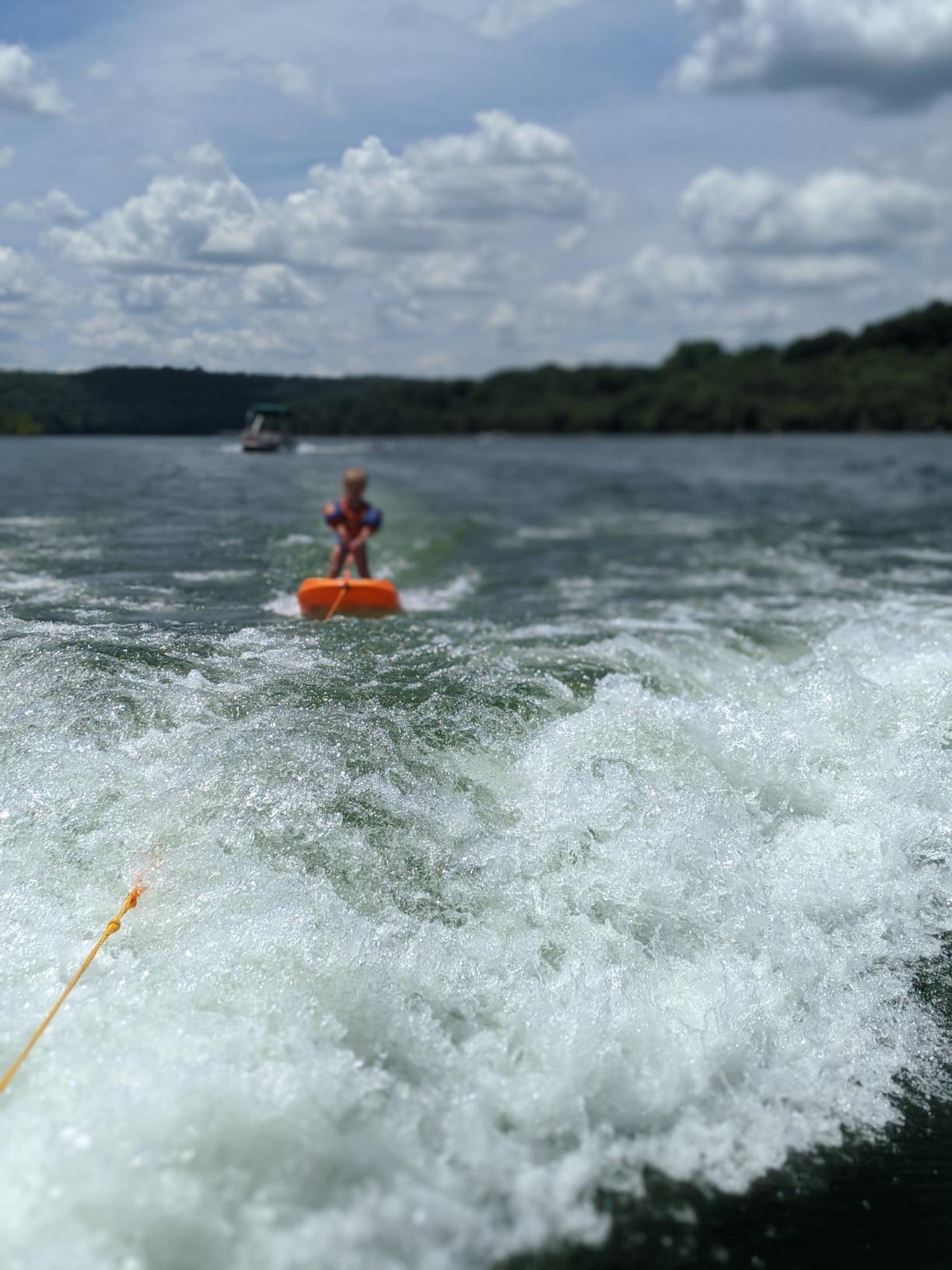 Coast Board All-in-One Kid's Wakeboard, Trainer Board, Kneeboard, and Water Skis with Rope Handle, Ideal for Water Sports and Boating, Perfect for Beginners and Young Riders customer photo 2