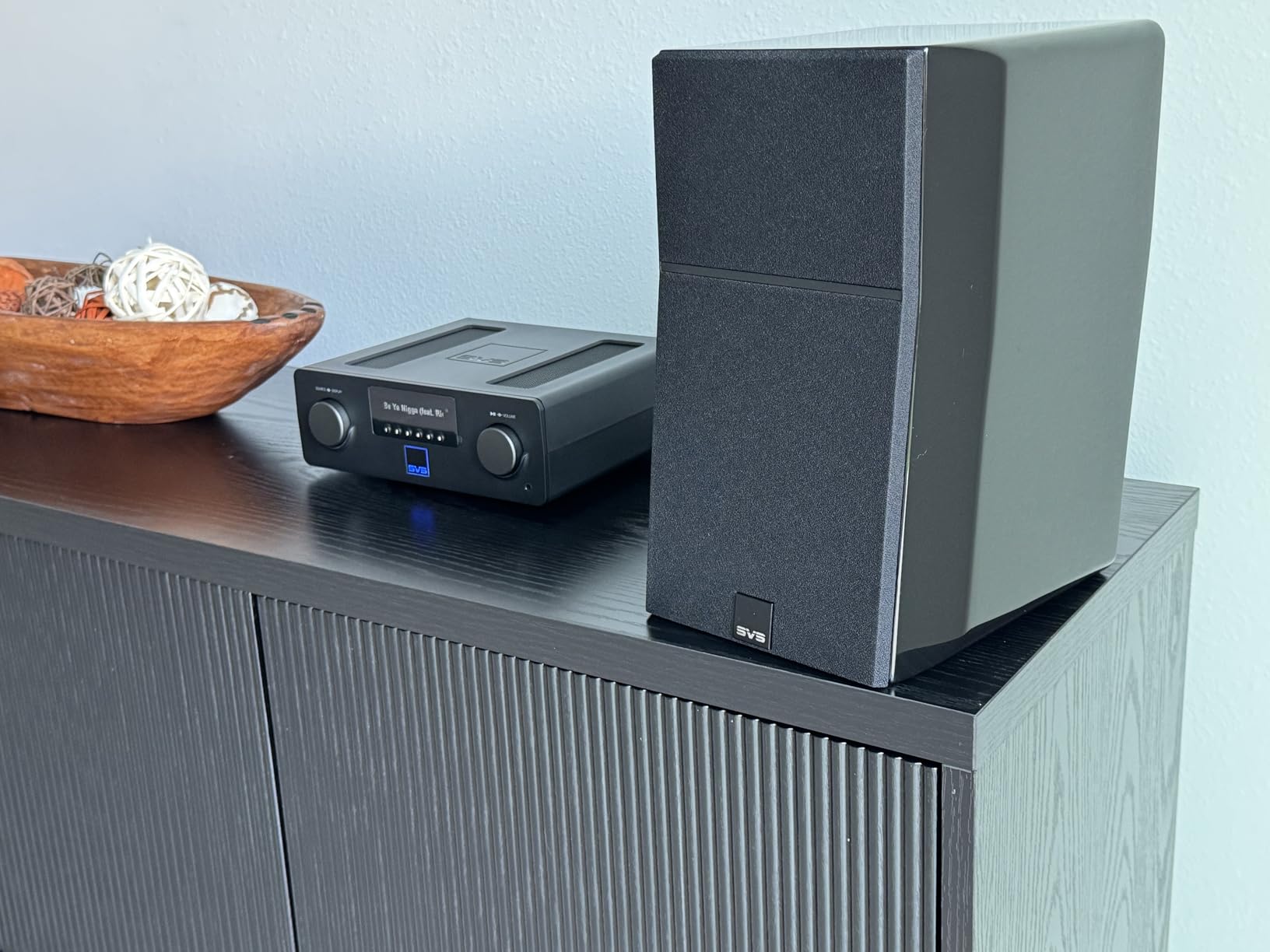 SVS Ultra Evolution Nano Bookshelf Speakers - Pair (Black Oak) customer photo 2