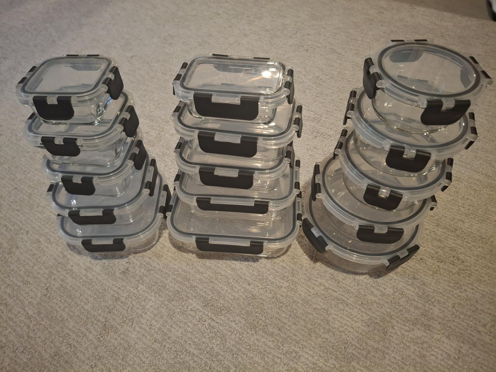 Razab 30 PC Glass Food Storage Containers with Lids - Reusable Glass Meal Prep Containers for Lunch and Leftovers - Airtight & Leakproof Snap Locking Lids - Oven, Freezer, Microwave, Dishwasher Safe customer photo 1