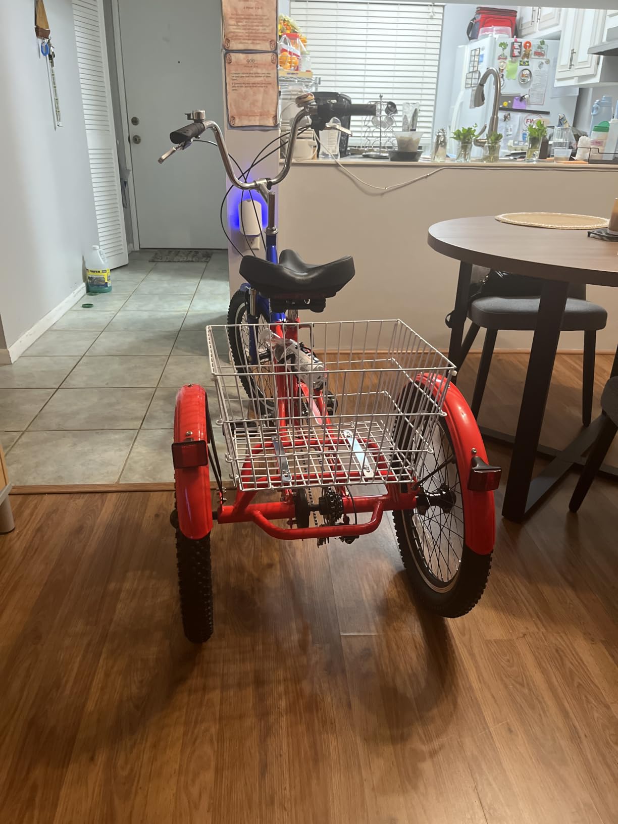VEVOR Folding Adult Tricycle, Adult Folding Trikes, 3 Wheel Cruiser Bike with Large Basket & Adjustable Seat, Shopping Picnic Foldable Tricycles for Women, Men, Seniors customer photo 1
