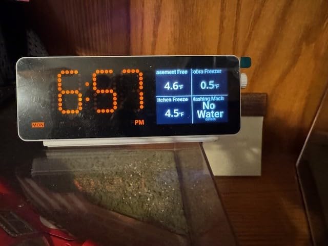MOCREO WiFi Freezer Thermometer Alarm with Digital Monitor Hub, App and Email Alerts, 2-Year Data Export, No Subscription Fee, 2 Remote Temperature Sensors for Home Refrigerator, Fridge, Freezer customer photo 1