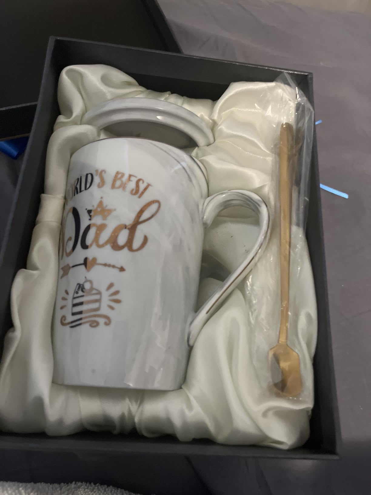 Graduation Gifts for Women Her 2026 - She Believed She Could So She Did Mug | Valentines Spiritual Motivational Congratulations Gifts, 14oz Pink Ceramic Marble Gold Print Coffee Cup, Nicely Boxed customer photo 1