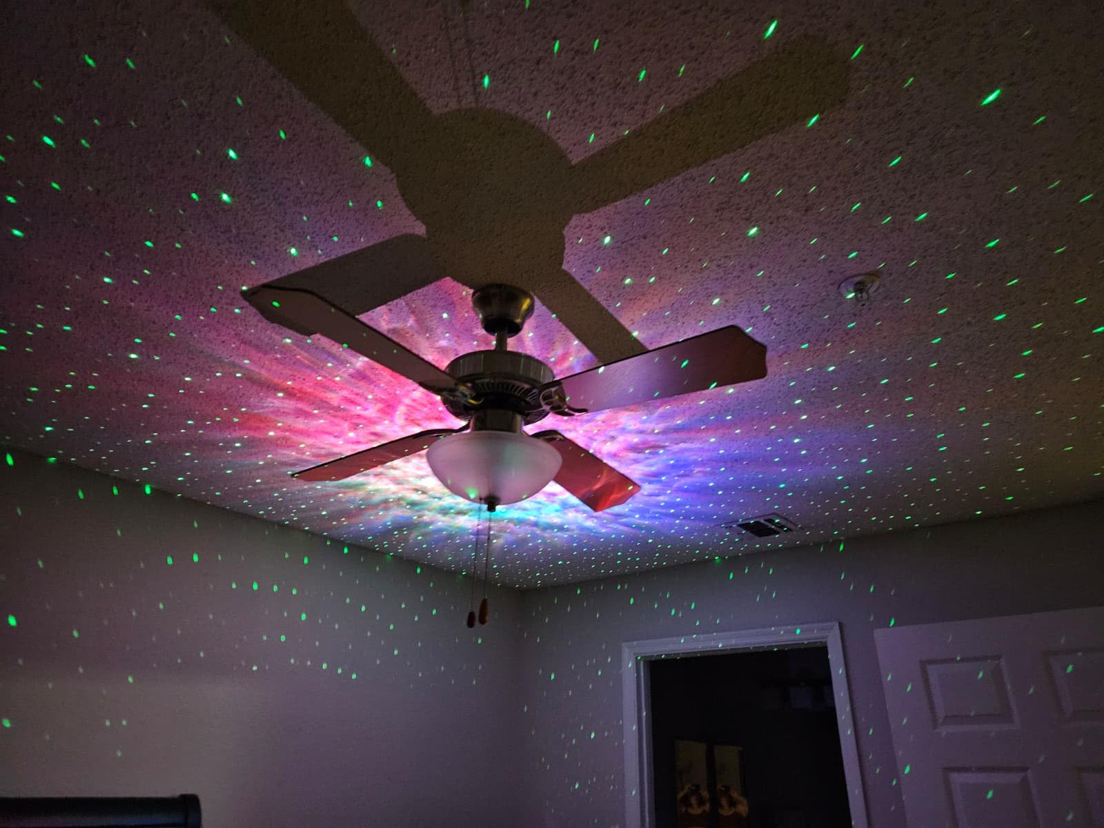 Rossetta Dual Lens Galaxy Star Projector, Aurora Night Light for Bedroom | 58 Light Effects, White Noise, Bluetooth Speaker, Music Sync, Remote Control, Timer, Room Decor Gift for Kids Adults Teens customer photo 1