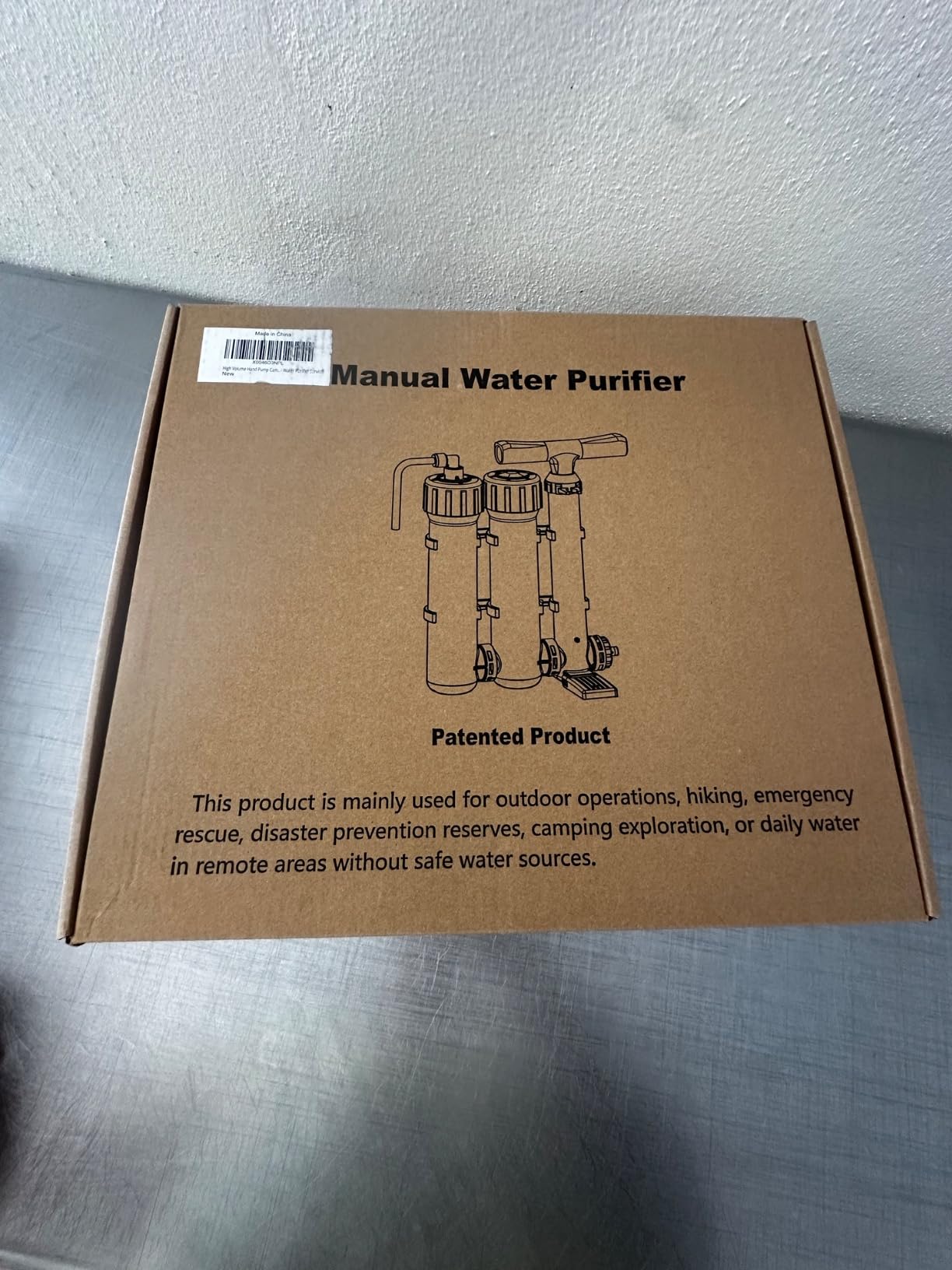 Pro Portable Water Filter for Camping - Water Purifier Survival | Hand-pump emergency filtration for hiking, backpacking & off-grid base camps; 3-stage ultrafiltration, 1.5L/min, 3000L customer photo 1