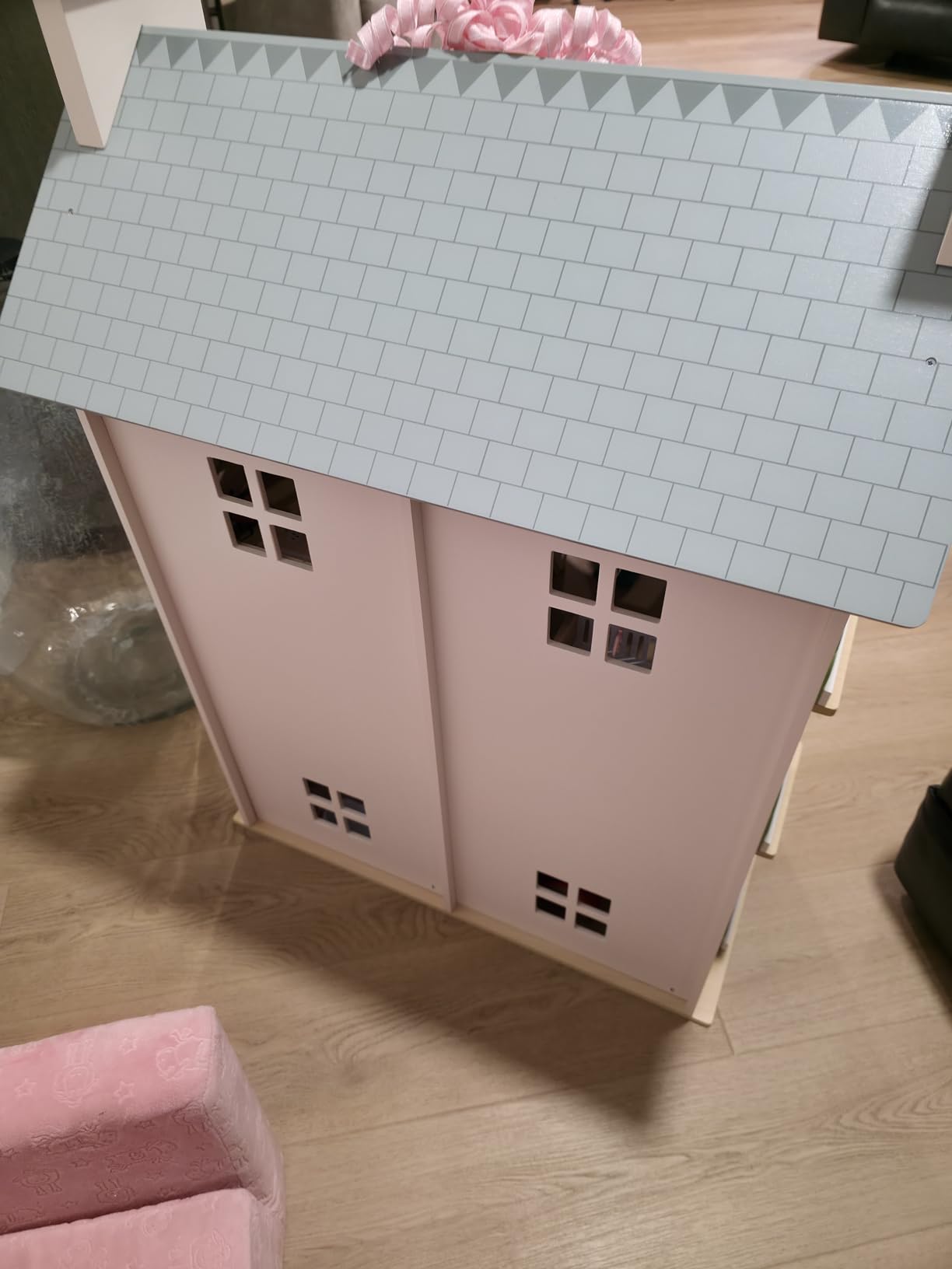 Mentari Toys - Heather Hall - Large 4-Storey Wooden Dollhouse - DIY Doll House with Easy Assembly, Holiday Birthday Gift for Kids Girls Age 3+, Inspires Imaginative Role Play customer photo 2