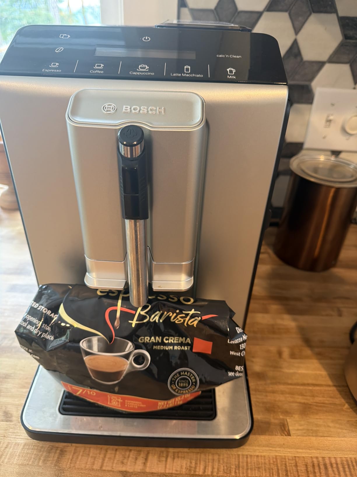 Bosch 300 Series Fully Auto Espresso Machine with Grinder and Steam Wand | Double Cup, Large Bean Capacity - Easy Clean, Maintenance - Barista Quality Super Coffee Maker for One-Touch Drinks customer photo 1