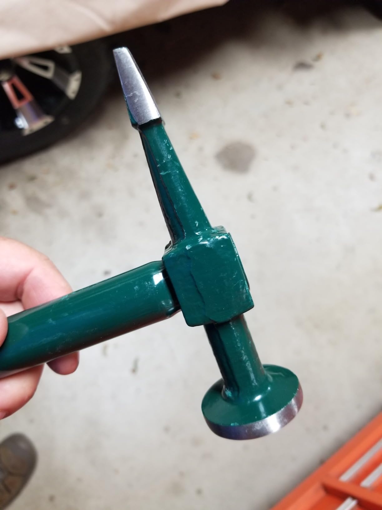 Sheet Metal Hammer, Auto Body Planishing Hammer for Car Dent Repair | Steel, Impact-Resistant Hammer with Comfort Grip. For Auto Body Concave Repair, Planishing Metal Sheets customer photo 2