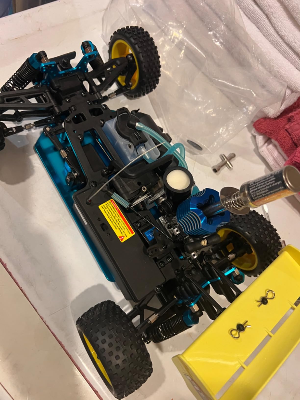 1/10 Nitro RC Car for Adult 75CC Oil-Powered Two Speed RC Crawler Truck, 4WD Off Road Buggy Nitro Gas Power Remote Control Car Hobby Toys, 90KM/H Fast Petrol Engine Racing Car RC Vehicle customer photo 2