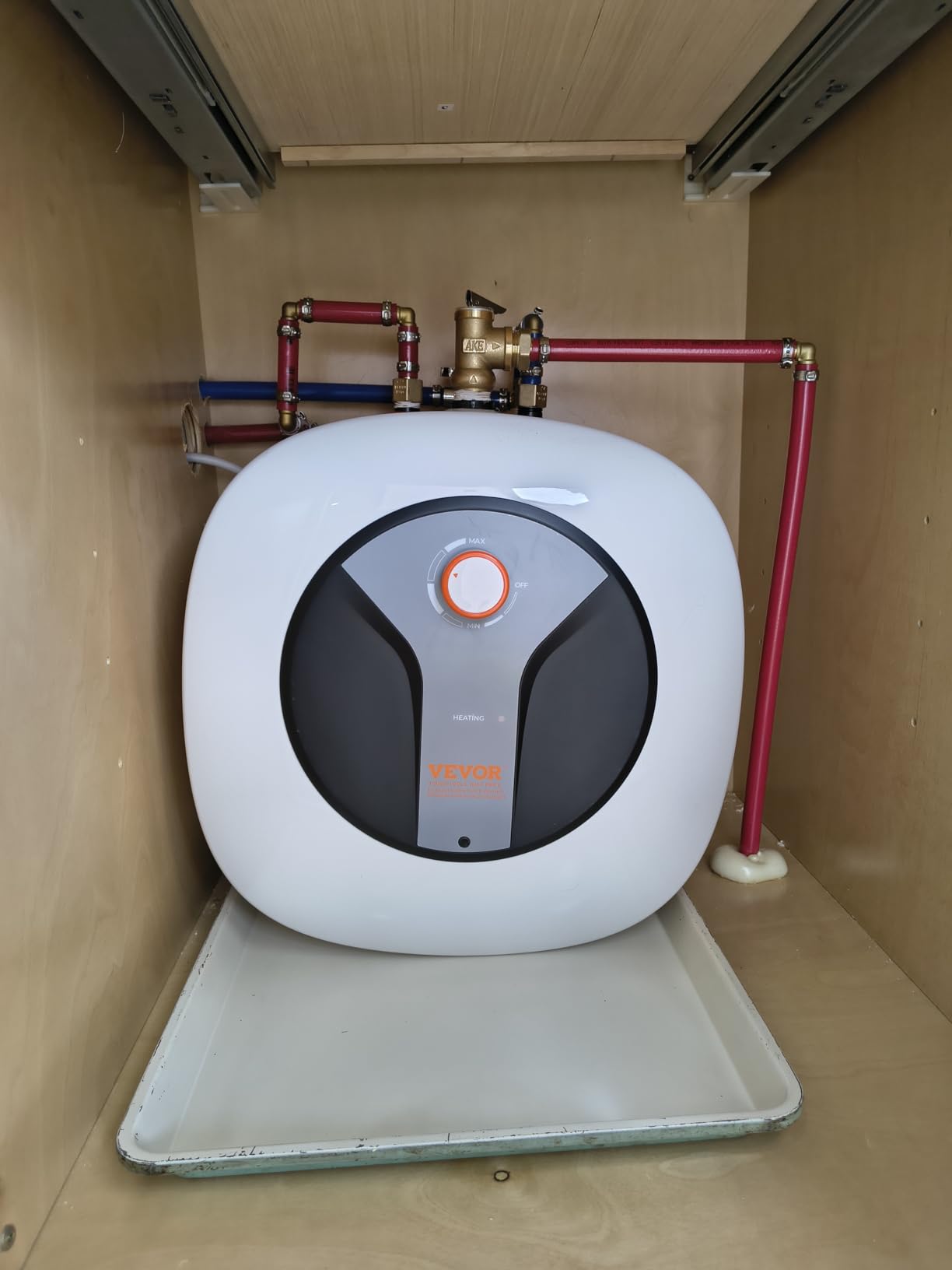 VEVOR Electric Mini-Tank Water Heater 4-Gallon, 1440W Hot Water Boiler customer photo 2