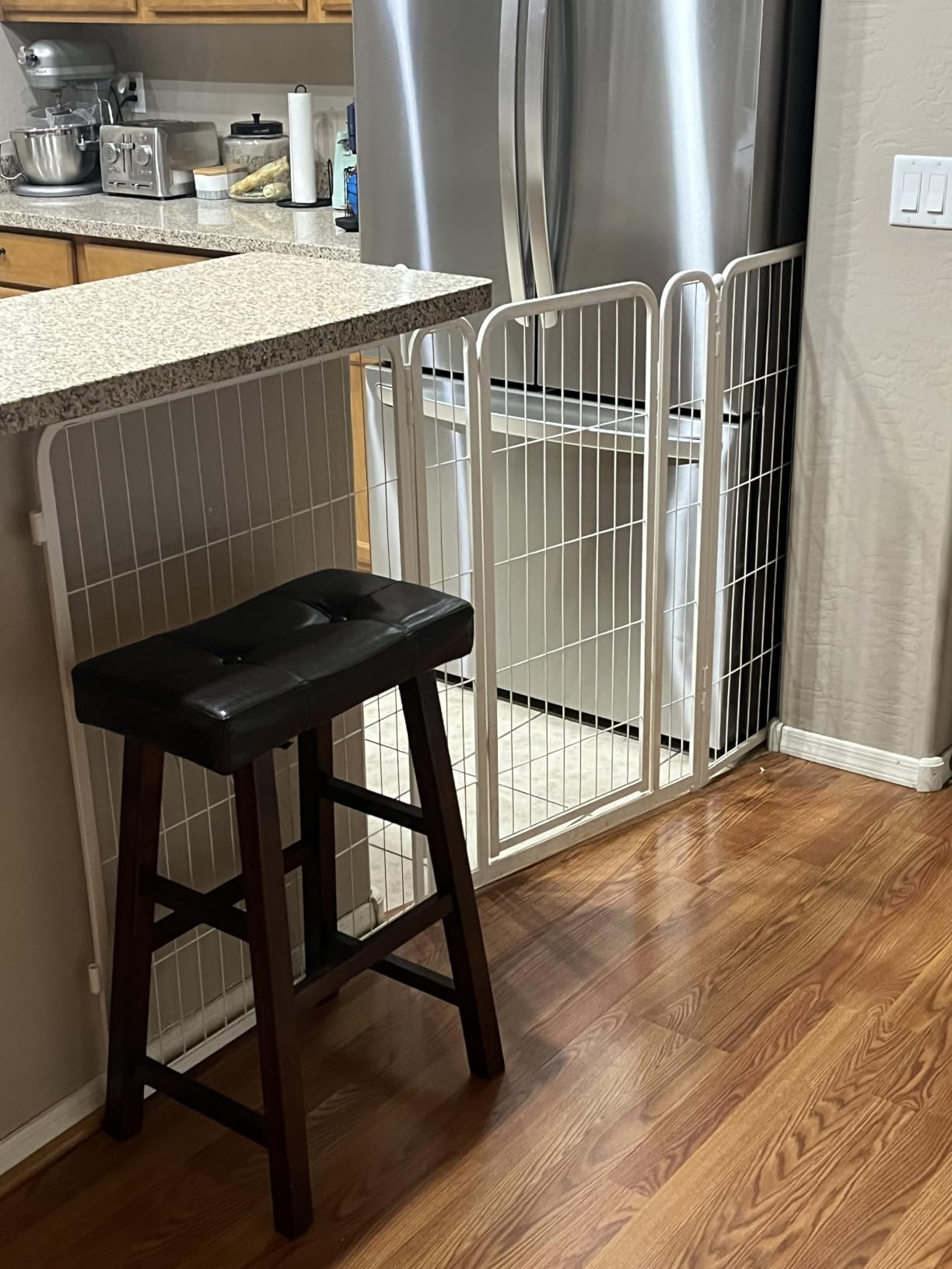 FXW Homeplus Indoor Dog Playpen, 45 H, 6 Panels, for Large Dogs | Stress-free play, Heavy-duty, Semi-open design, Easy setup, Threshold-free gate, Expandable, Patented customer photo 2