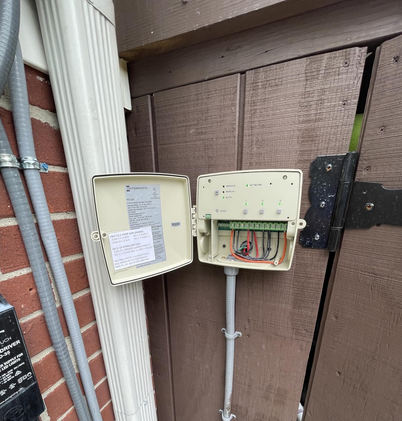 Intermatic PE733P 7-Day Electronic Wi-Fi Pool Timer - 3-Circuit, 120-277V Auto-Voltage, Type 3R Outdoor Plastic Enclosure - 30A Load Capacity for Pumps, Lights, and Spa Equipment customer photo 1