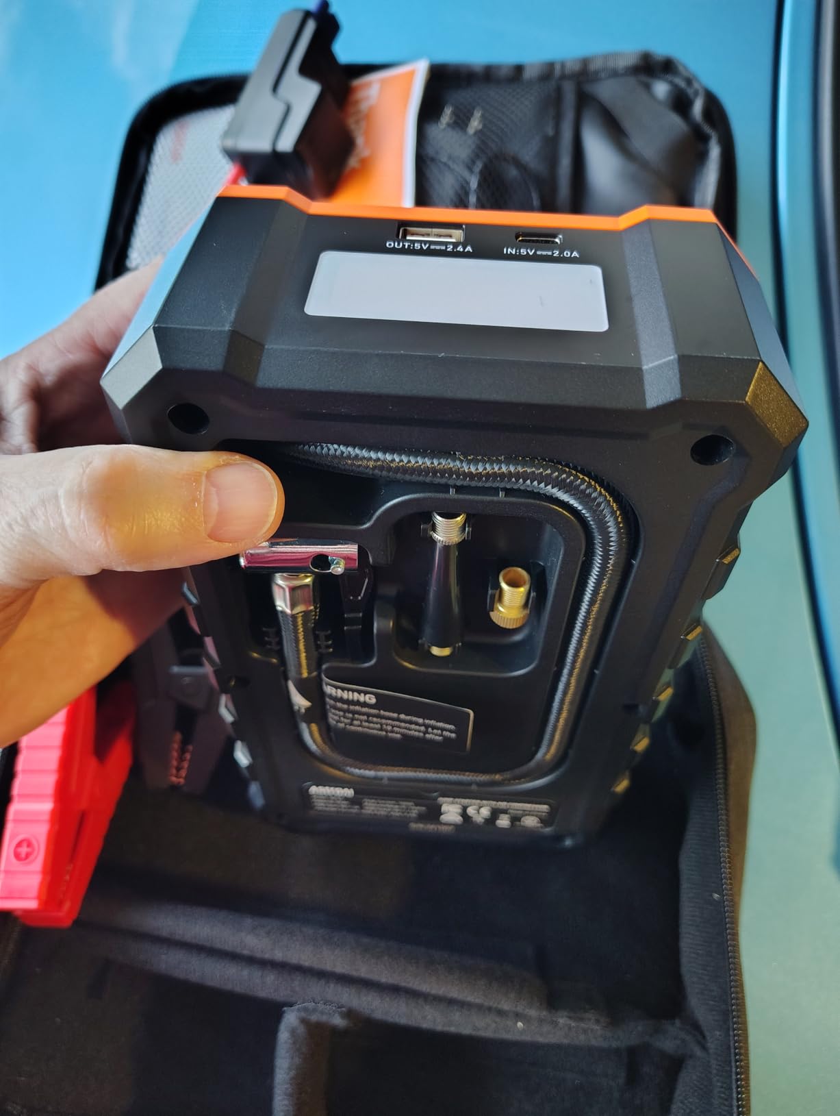 AstroAI S8 Air 3000A Jump Starter with Air Compressor, 12V Jump Box customer photo 1