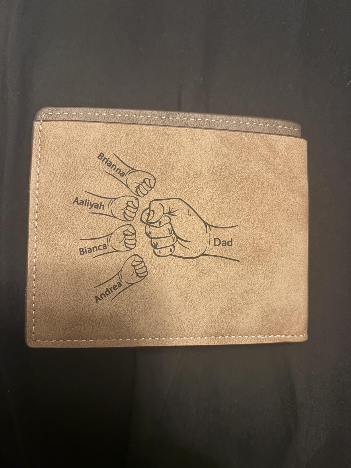 Custom Photo & Name Wallet Dad, Personalized Engraved Gifts for Men customer photo 1