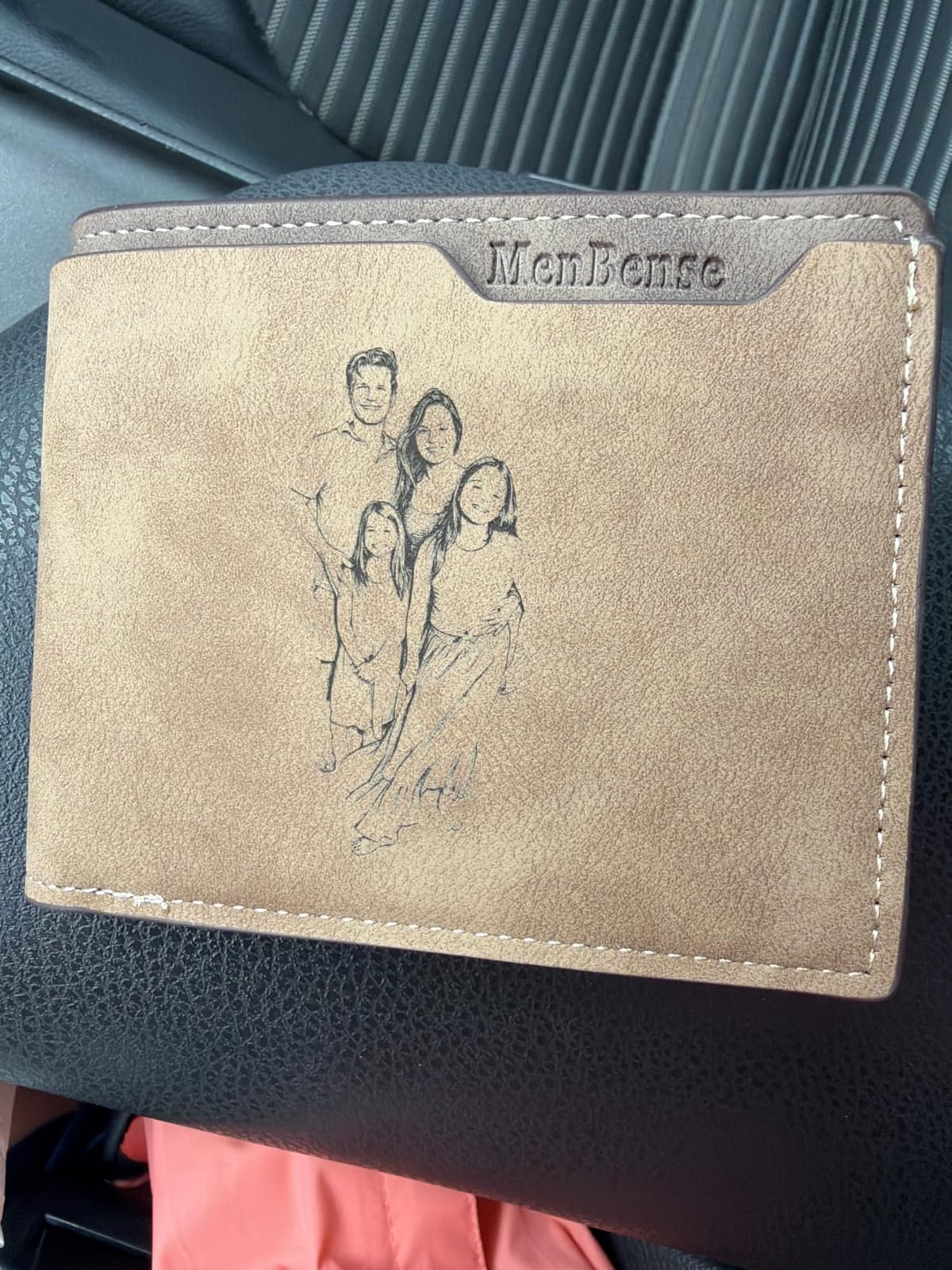Custom Photo & Name Wallet Dad, Personalized Engraved Gifts for Men customer photo 2