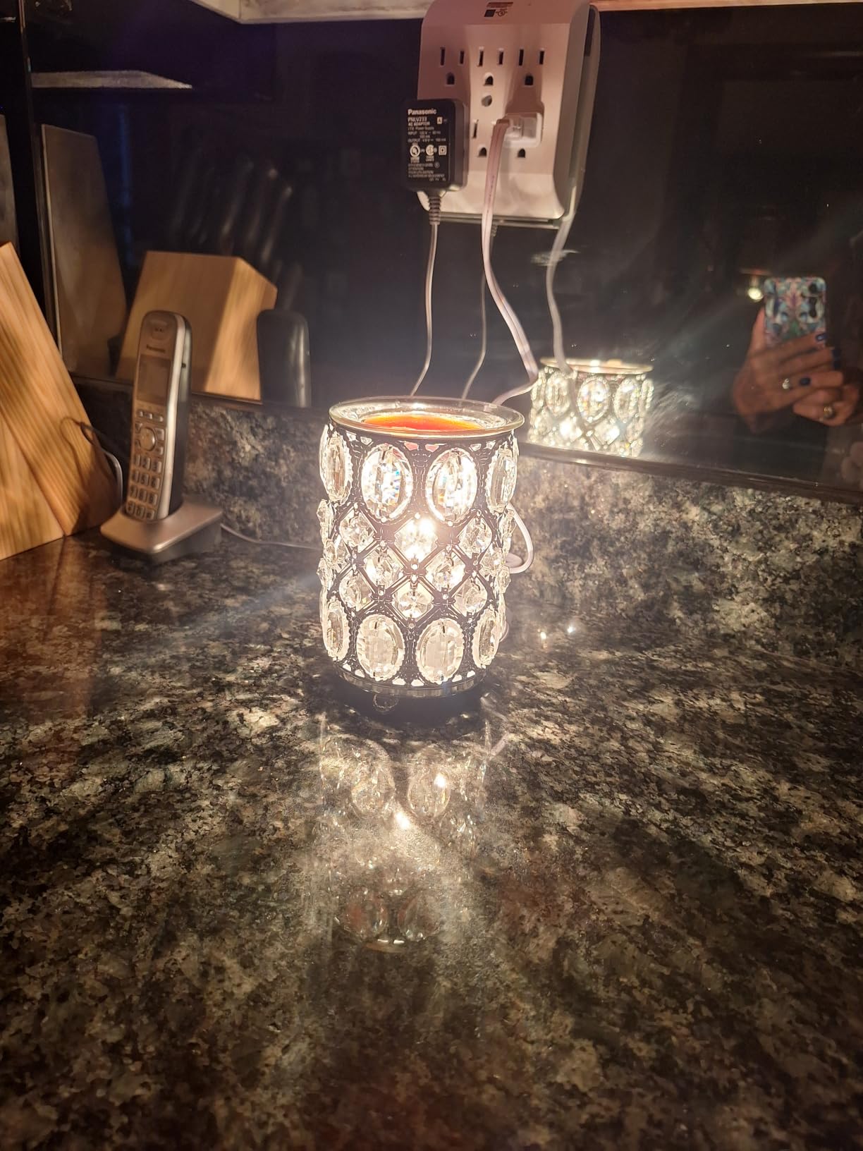 Leyoue Wax Warmer, Crystal Wax Melt Warmer with Bulb Heating | Electric Wax Heater, Candle Wax Burner for Home Decor, Melts Wax Cubes, Releases Fragrance, Ideal Gift customer photo 2