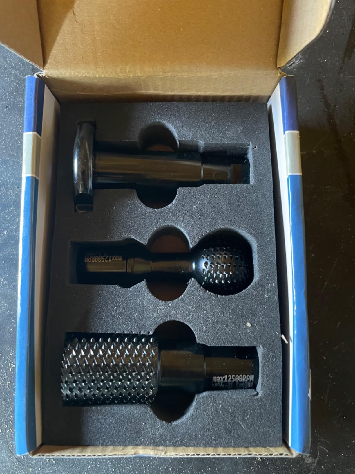 3 PCS Upgraded Wood Grinder Ball Gouge with 5/8-11 Thread for 4 1/2 and 5 Inch Angle Grinder Attachments, Power Carving Tools with Sphere Rotary Burr Carbide Steel Electric for Wood Hollowing Slotting customer photo 1