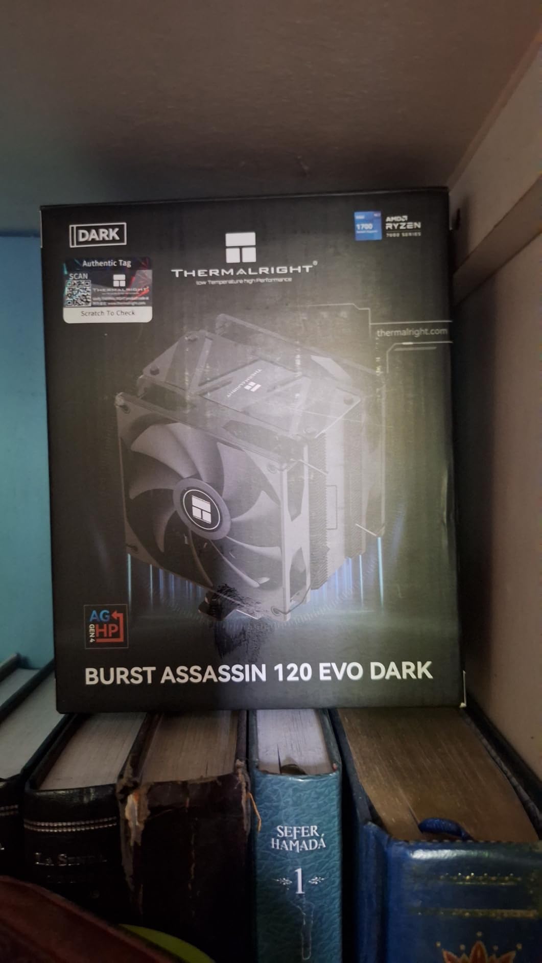 Thermalright Burst Assassin 120 EVO Dark CPU Air Cooler Brushed Black Top, 6 Heat Pipes with PWM Quiet Fan CPU Cooler, for AM4/ AM5/Intel lga1851/1700/1150/1151/1200, Dual PWM Fans PC Cooling customer photo 1