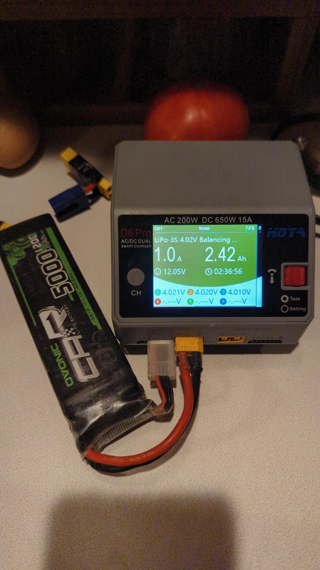 HOTA D6 Pro Dual Channel RC Battery Charger for 1-6S Lipo Batteries | AC 200W, DC 325W, Wireless Chager, 15A Balance Charger, for LiHv, Nicd, NiMH Battery Charging, RC Car, Boat, FPV Race Drone customer photo 1
