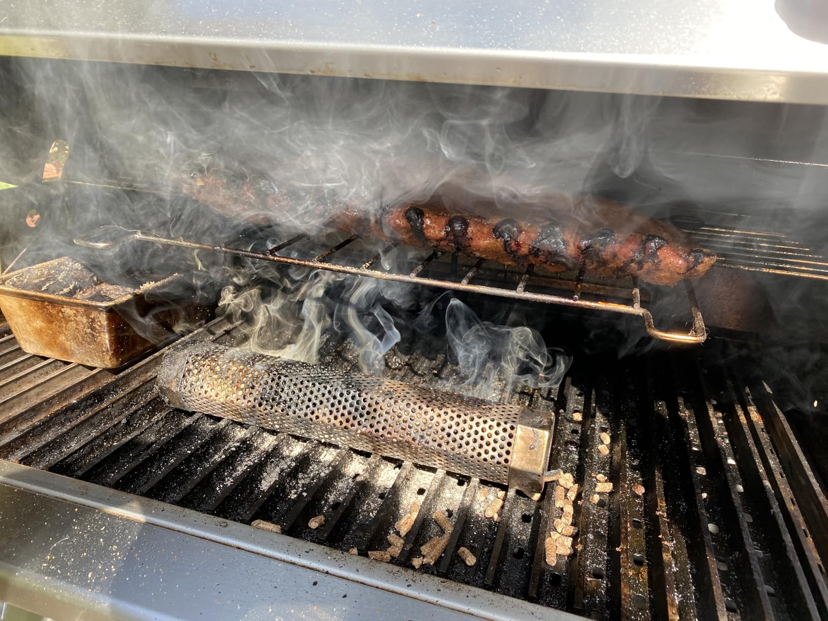 Advanced Smoke Tube for Pellet Smoker, Latest Upgrade Cold Smoker Generator for Gas Grilling, Portable Cordless Electric, Hot or Cold Smoking: Fit Any Grill or Smoke, Perfect Gifts for Men, Fathers customer photo 1