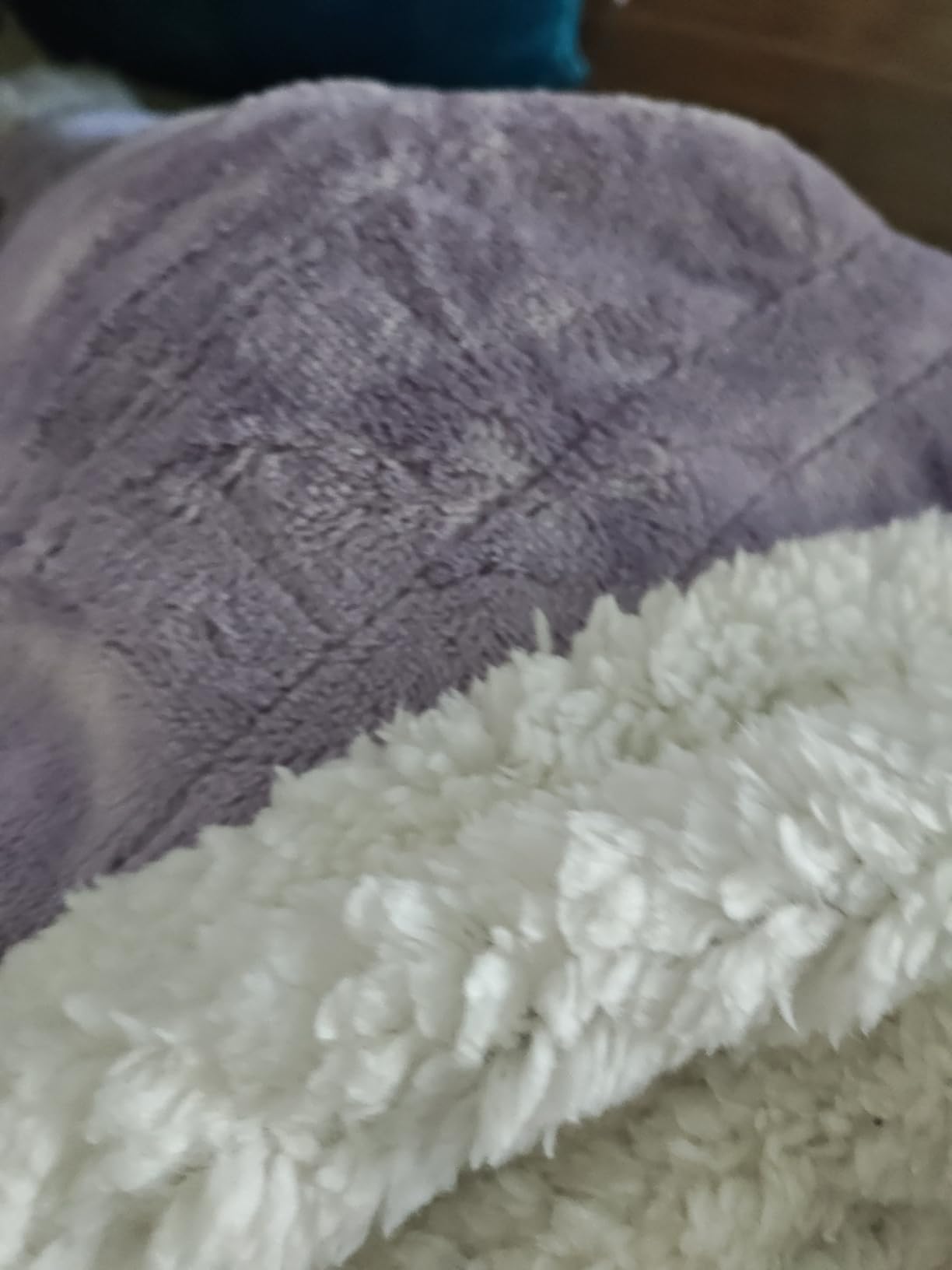 HOMLYNS Heated Throw Blanket, 5 Heat Settings & 3 Hours Timer, Purple | 50