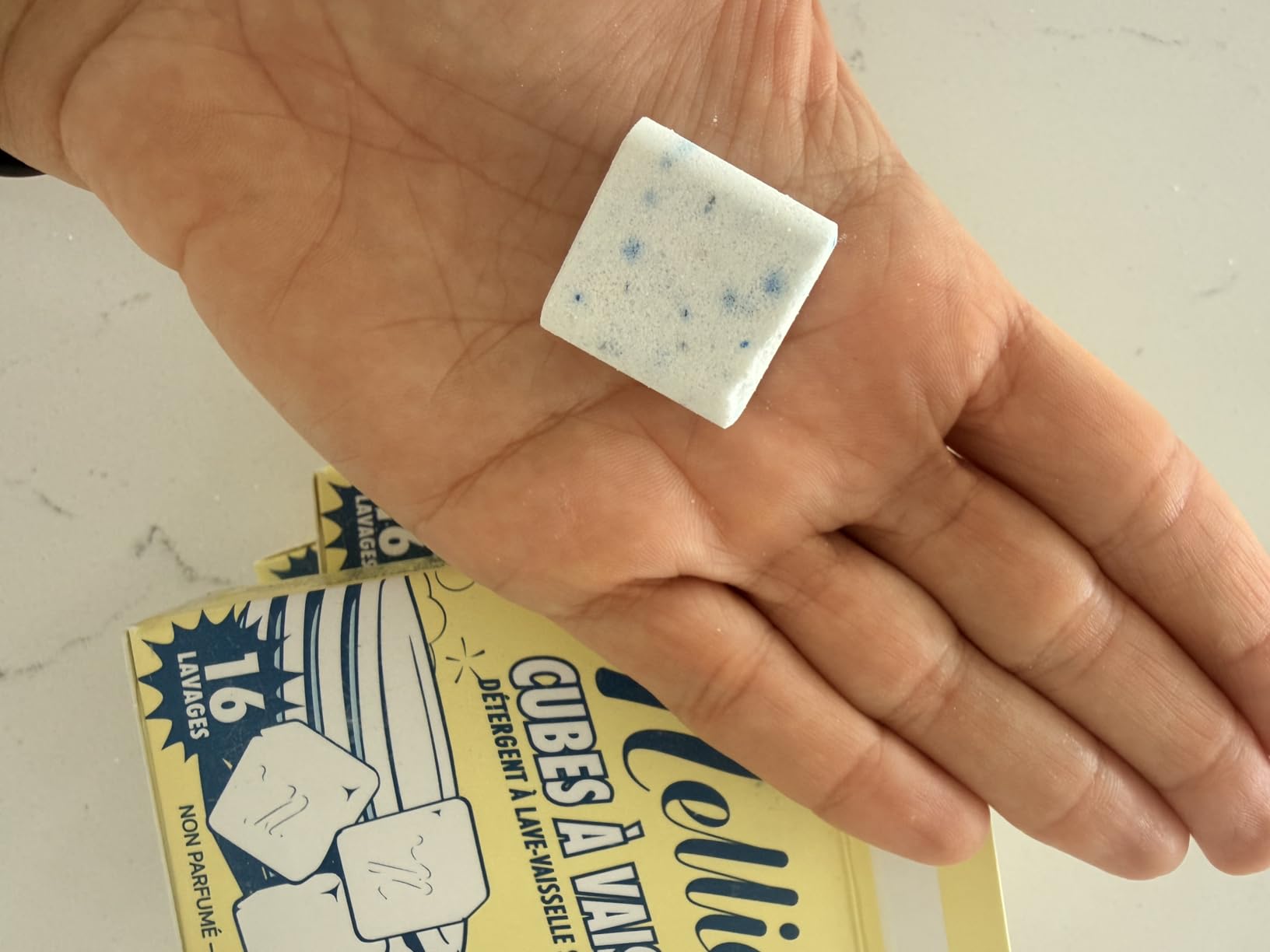 Nellie's Dish Cubes | Dishwasher Detergent | 64 Loads | Made in Canada | Cube is the New Pod. Septic-Safe, Phosphate-Free & Unscented, Reusable Tin, Hard Water Friendly customer photo 1