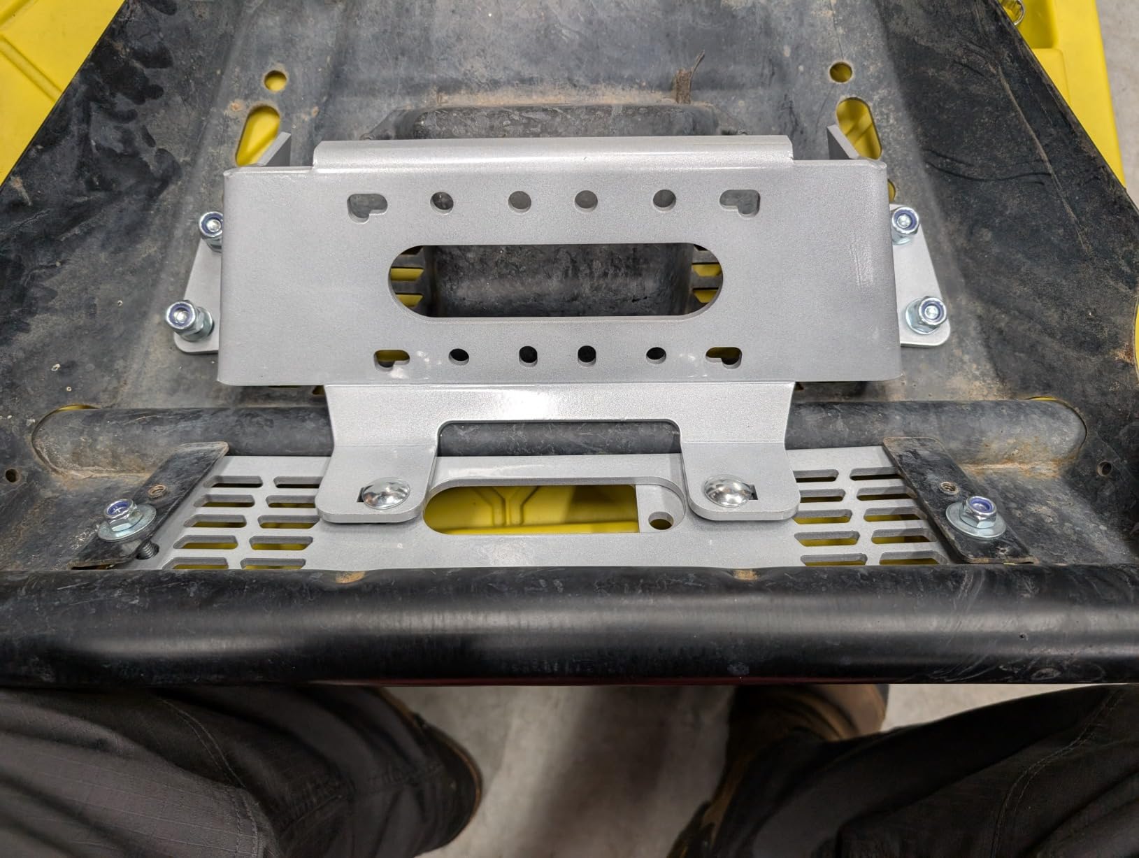 Winch Mount Compatible with Polaris Ranger UTV 570 900 1000 Full Size | Front Winch Bracket Replacement for Polaris Ranger Crew XP Pro XD Replaces 101345 for Gravely Atlas JSV UTV Models customer photo 1