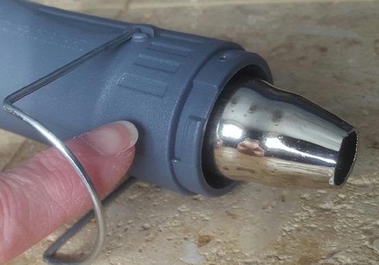 Heat Gun for Crafting, Mini Dual Temp Hot Air Gun Tool for Epoxy Resin, Shrink Wrapping, Vinyl Wrap, Embossing, Electronics, Candle Making, Sublimation, Phone Repair & DIY (Grey/Black) customer photo 1
