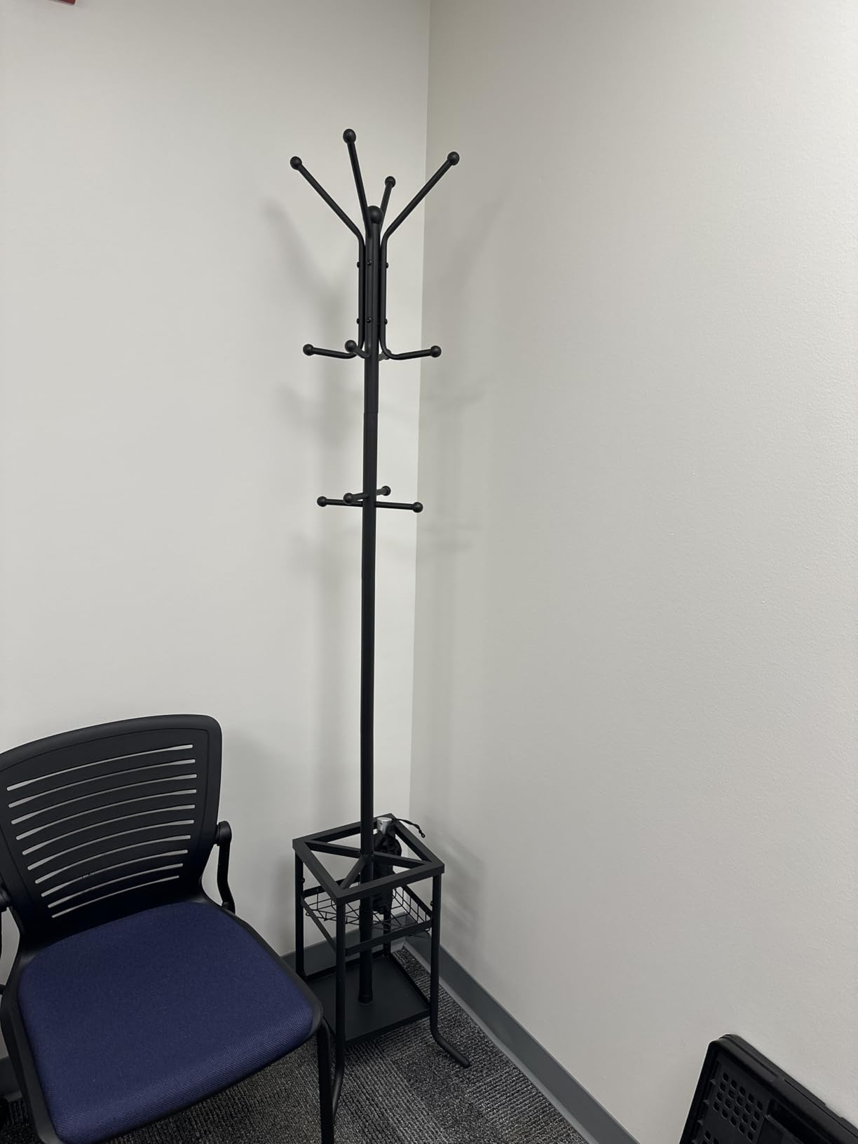 Yoobure Coat Rack Freestanding - Coat Tree with Umbrella Holder, Metal Coat Rack Stand with 12 Hooks, Modern Coat Hanger Stand for Entryway, Purse Rack Hat Rack Stand for Living Room Bedroom Office customer photo 2