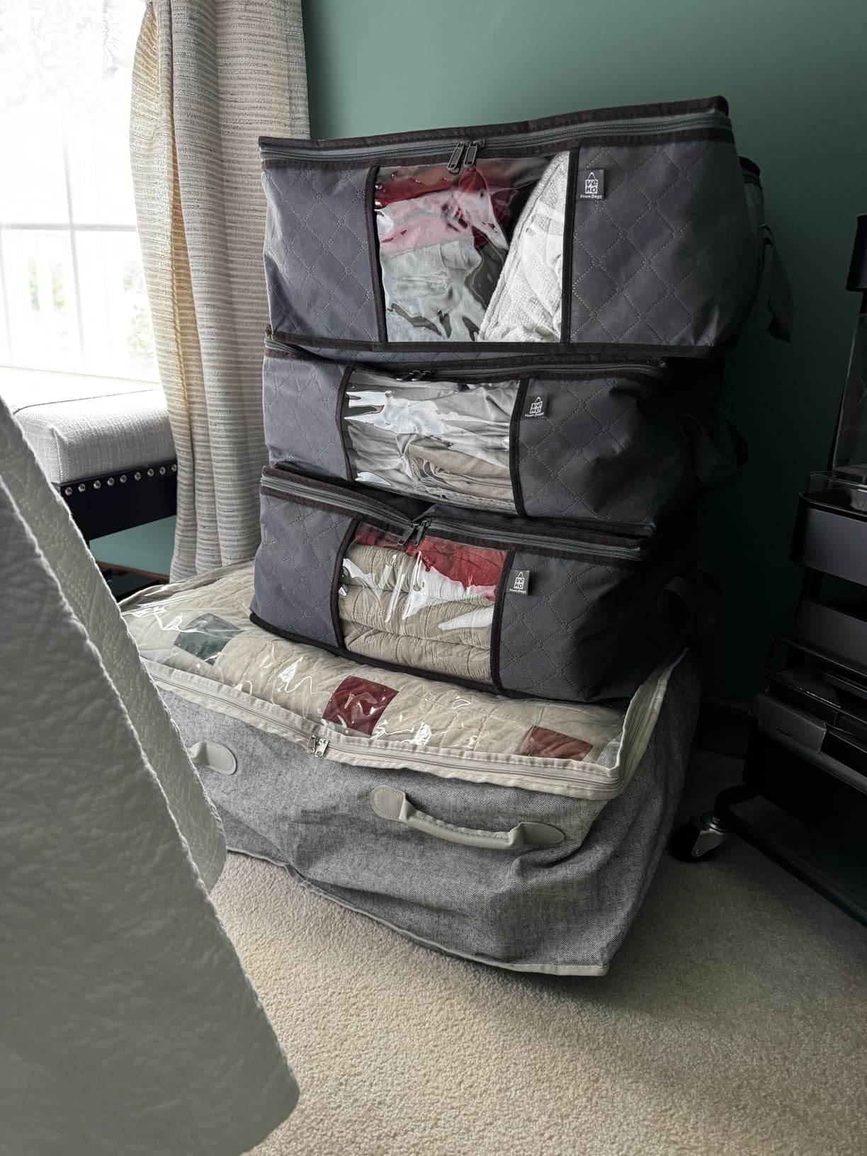 8 Pack XXL & Jumbo Space Saver Vacuum Storage Bags | Vacuum Seal Bags for Clothing, Bedding, Blankets and Comforters, 4 XXL + 4 Jumbo Extra Large Compression Storage Bags customer photo 2