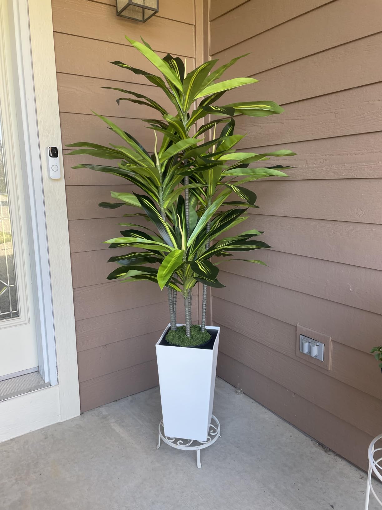 ASTIDY Artificial Plant 5FT Dracaena Fake Tree with Black Tall Planter customer photo 2